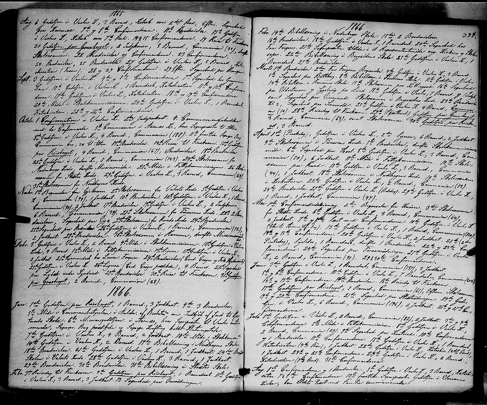 Våler prestekontor, Hedmark, AV/SAH-PREST-040/H/Ha/Haa/L0001: Parish register (official) no. 1, 1849-1878, p. 398