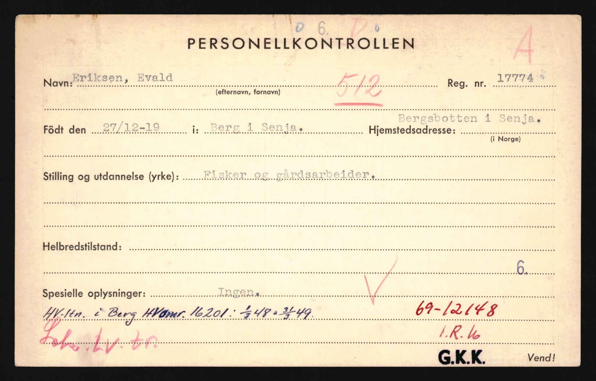 Forsvaret, Troms infanteriregiment nr. 16, AV/RA-RAFA-3146/P/Pa/L0024/0001: Rulleblad / Rulleblad for regimentets menige mannskaper, årsklasse 1940, 1940, p. 36