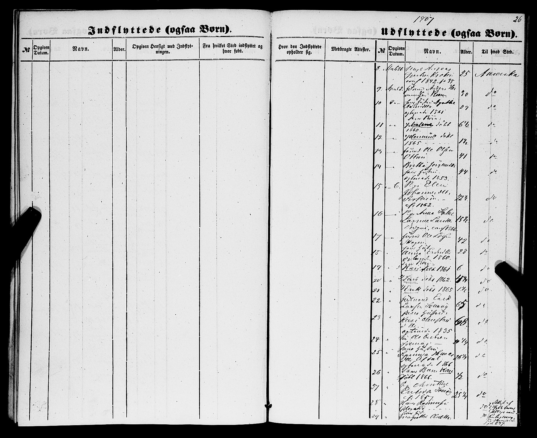 Luster sokneprestembete, SAB/A-81101/H/Haa/Haaa/L0009: Parish register (official) no. A 9, 1856-1871, p. 26