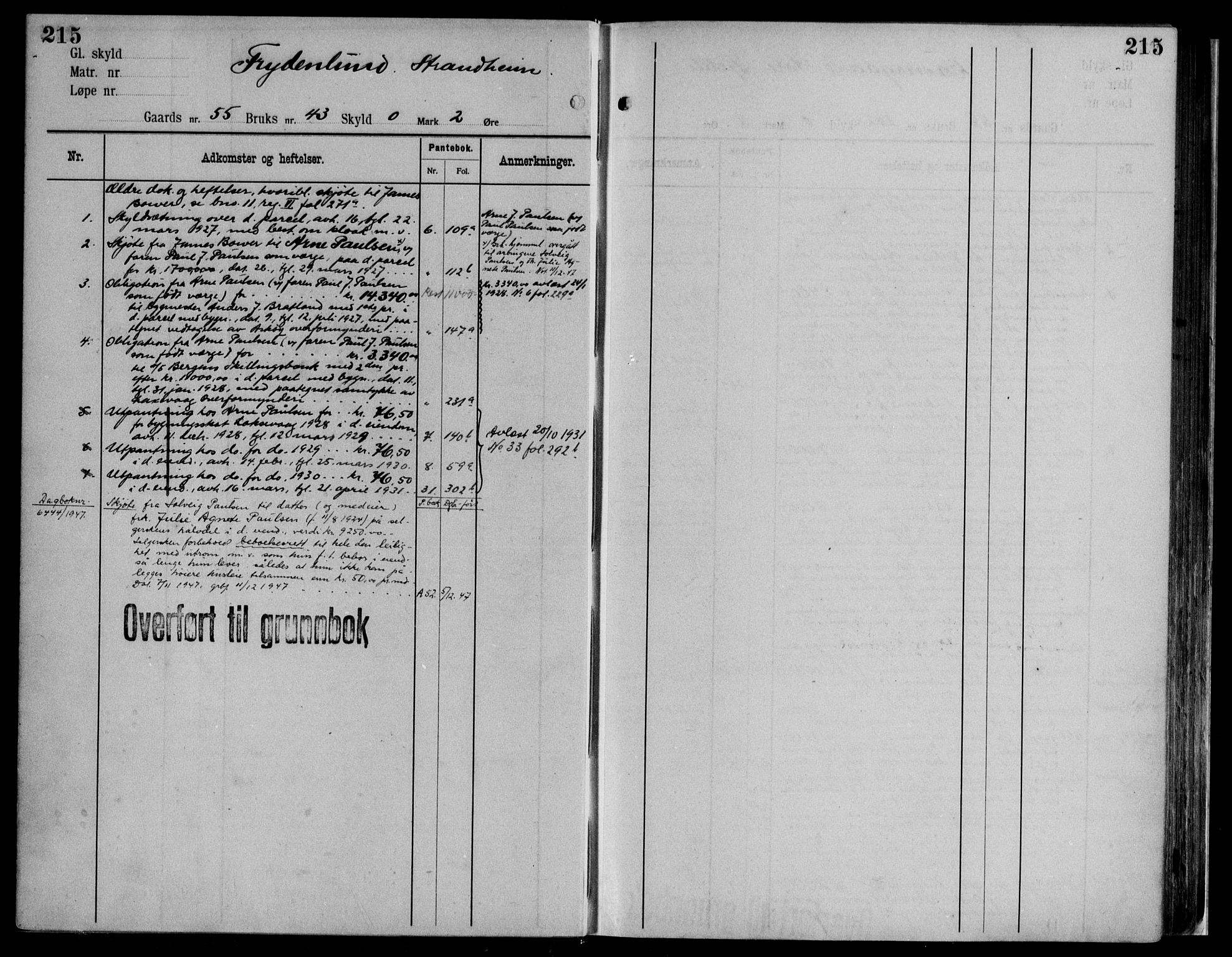 Midhordland sorenskriveri, AV/SAB-A-3001/1/G/Ga/Gab/L0116: Mortgage register no. II.A.b.116, p. 215