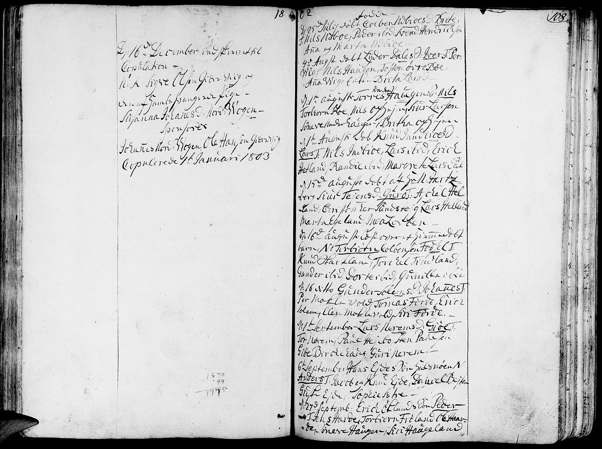 Fjelberg sokneprestembete, AV/SAB-A-75201/H/Haa: Parish register (official) no. A 3, 1788-1815, p. 108