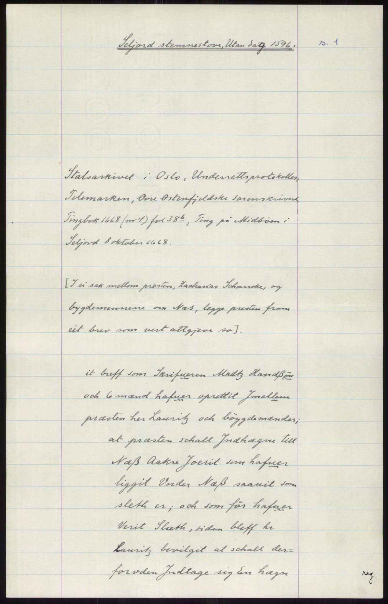 Samlinger til kildeutgivelse, Diplomavskriftsamlingen, AV/RA-EA-4053/H/Ha, p. 3370