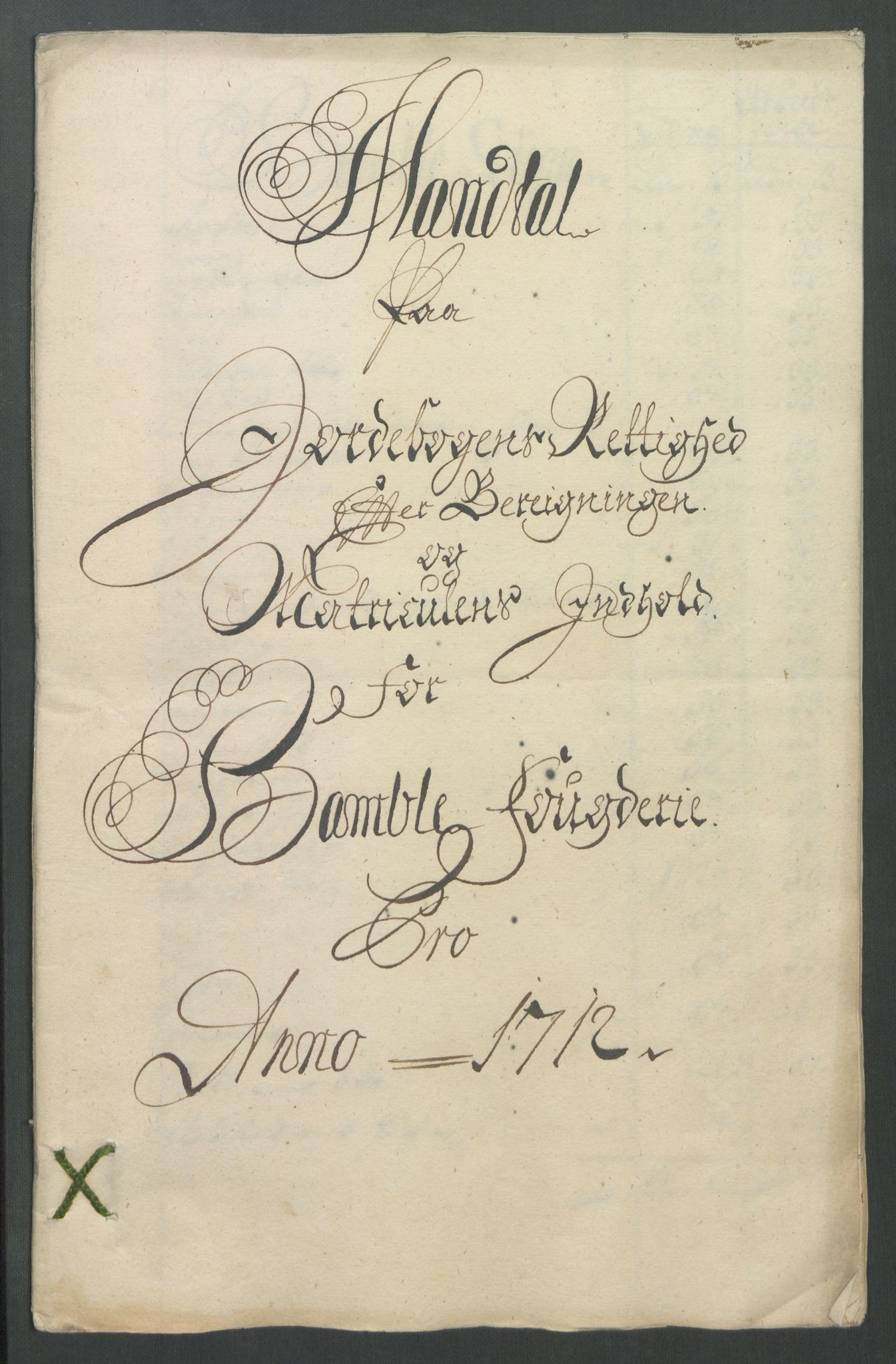 Rentekammeret inntil 1814, Reviderte regnskaper, Fogderegnskap, RA/EA-4092/R36/L2123: Fogderegnskap Øvre og Nedre Telemark og Bamble, 1712, p. 172