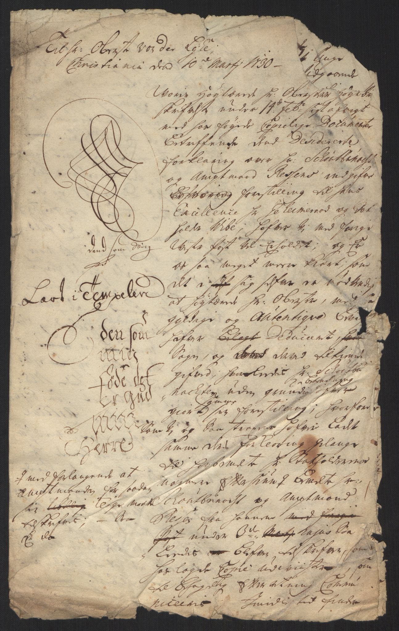 Kommanderende general (KG I) med Det norske krigsdirektorium, AV/RA-EA-5419/B/L0013: Kommanderende generals konsepter, 1730-1733, p. 39