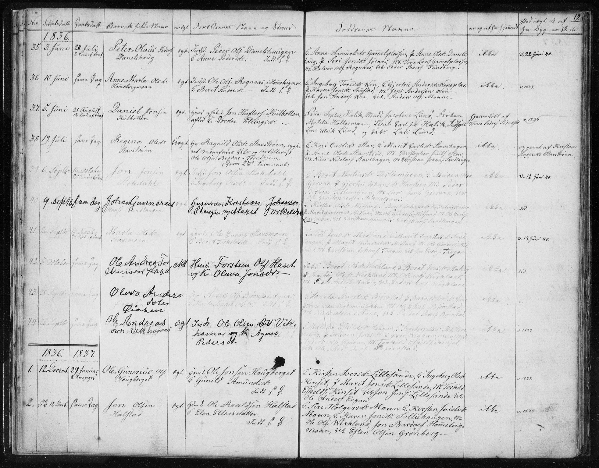 Ministerialprotokoller, klokkerbøker og fødselsregistre - Sør-Trøndelag, AV/SAT-A-1456/616/L0405: Parish register (official) no. 616A02, 1831-1842, p. 19