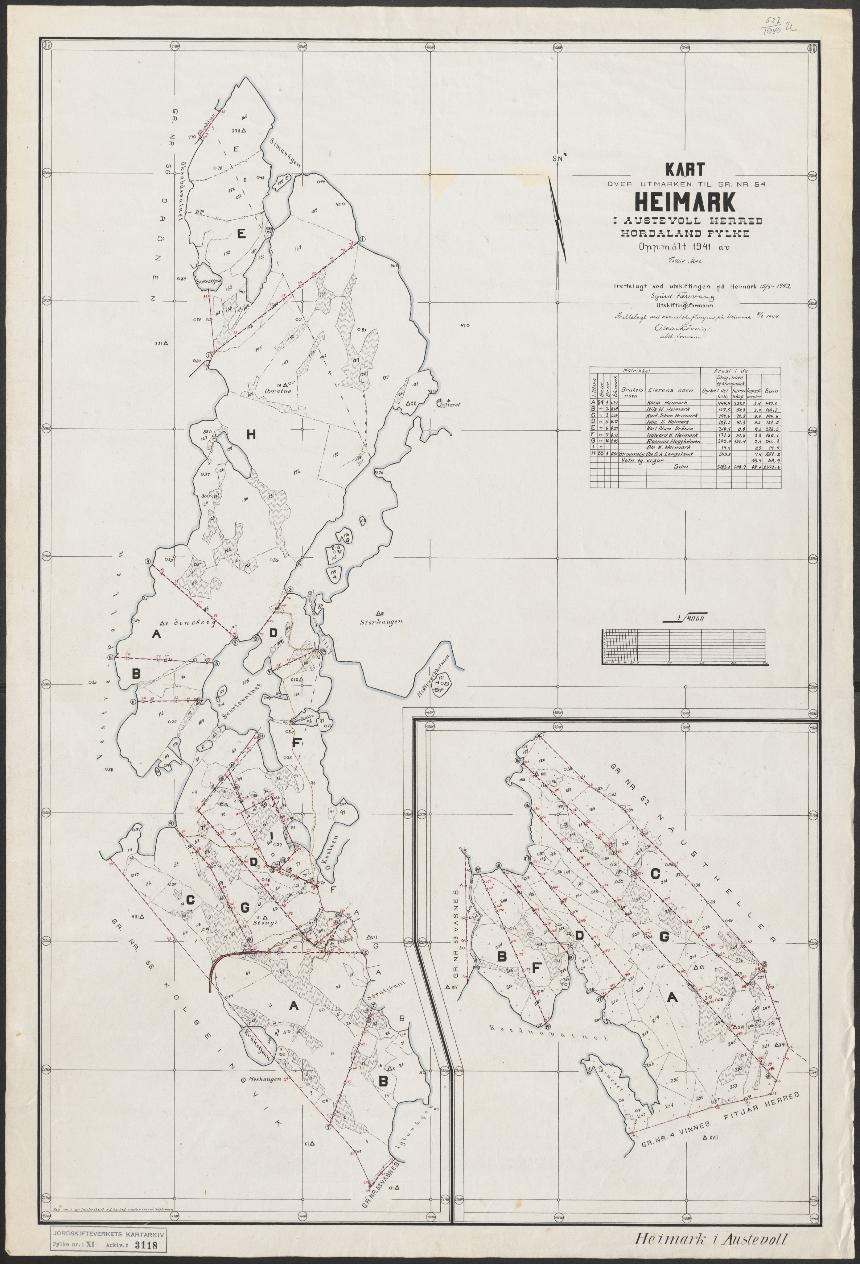 Jordskifteverkets kartarkiv, RA/S-3929/T, 1859-1988, p. 3535