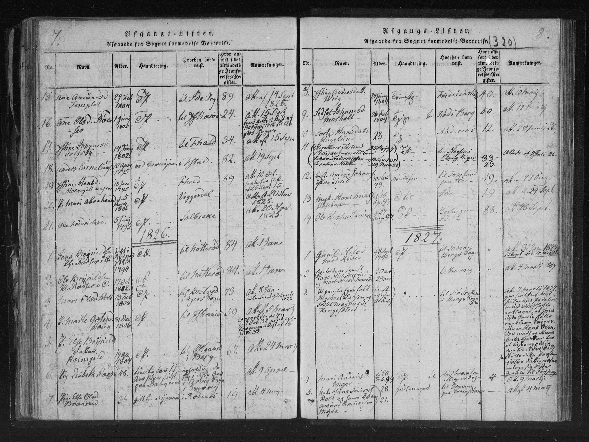 Aremark prestekontor Kirkebøker, SAO/A-10899/F/Fc/L0001: Parish register (official) no. III 1, 1814-1834, p. 7-8