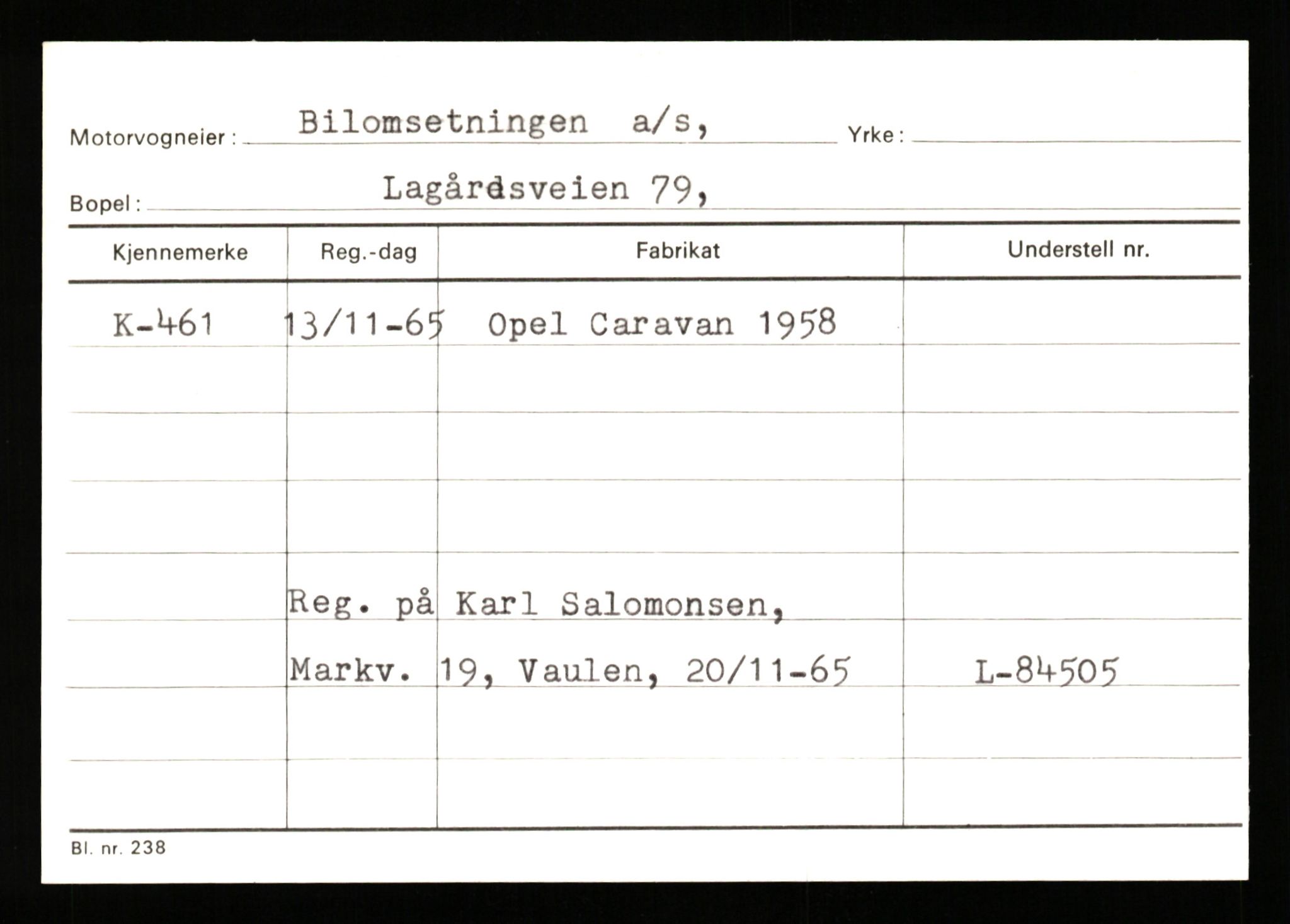 Stavanger trafikkstasjon, SAST/A-101942/0/G/L0001: Registreringsnummer: 0 - 5782, 1930-1971, p. 273