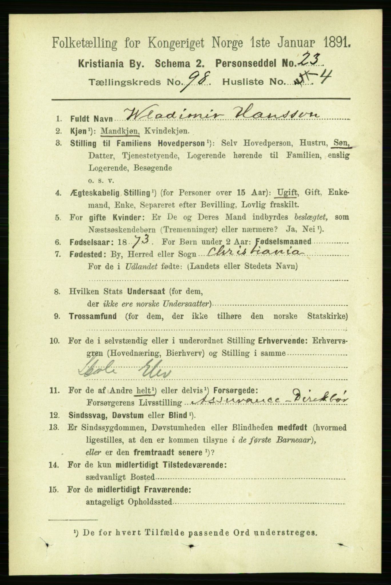 RA, 1891 census for 0301 Kristiania, 1891, p. 47811