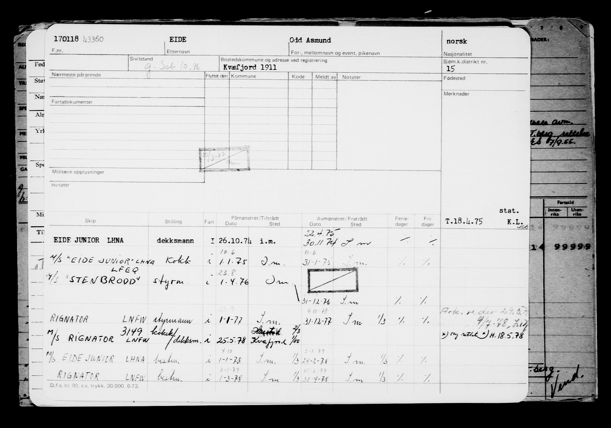 Direktoratet for sjømenn, AV/RA-S-3545/G/Gb/L0154: Hovedkort, 1917-1918, p. 721