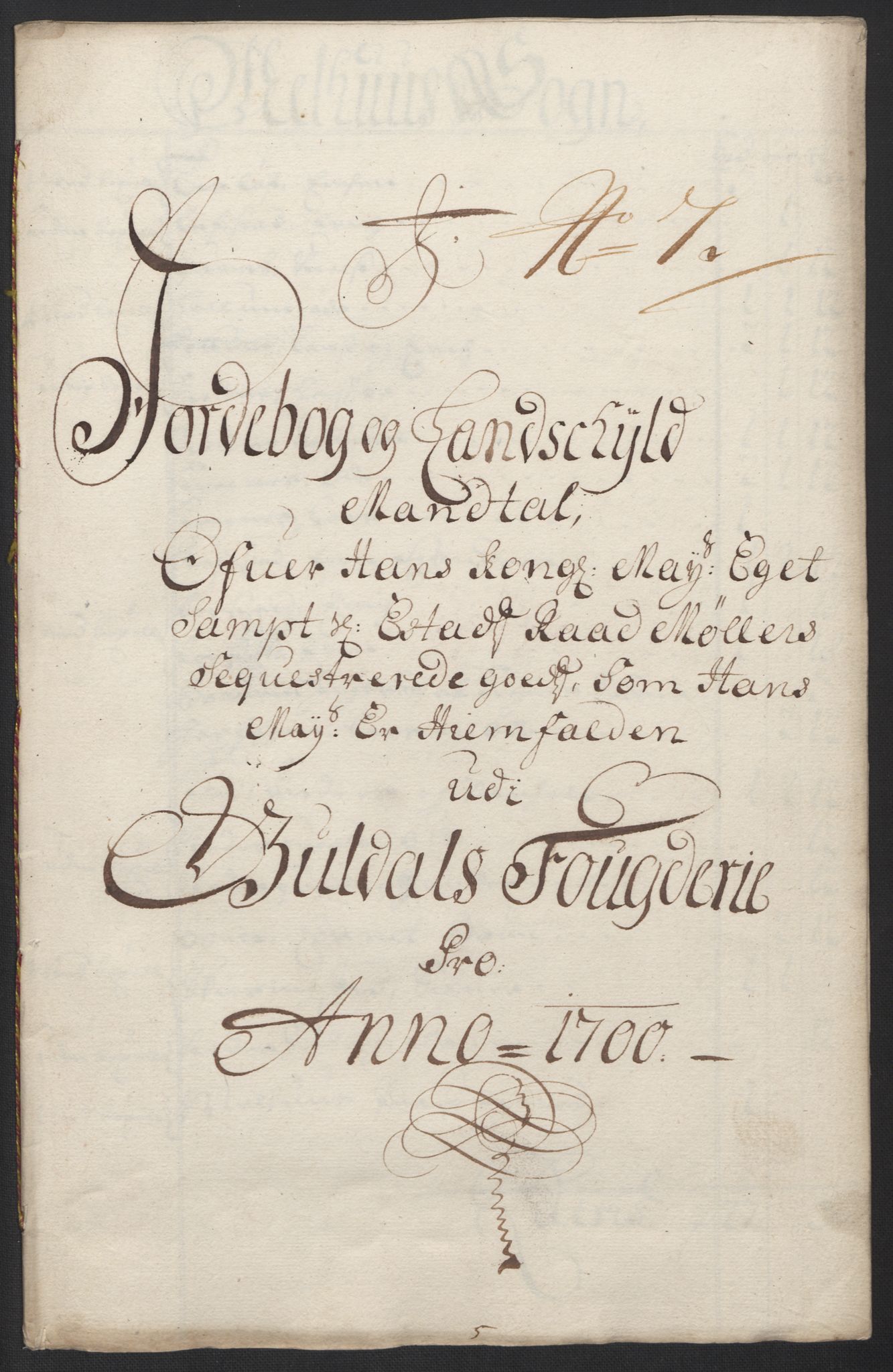 Rentekammeret inntil 1814, Reviderte regnskaper, Fogderegnskap, AV/RA-EA-4092/R60/L3950: Fogderegnskap Orkdal og Gauldal, 1700, p. 345