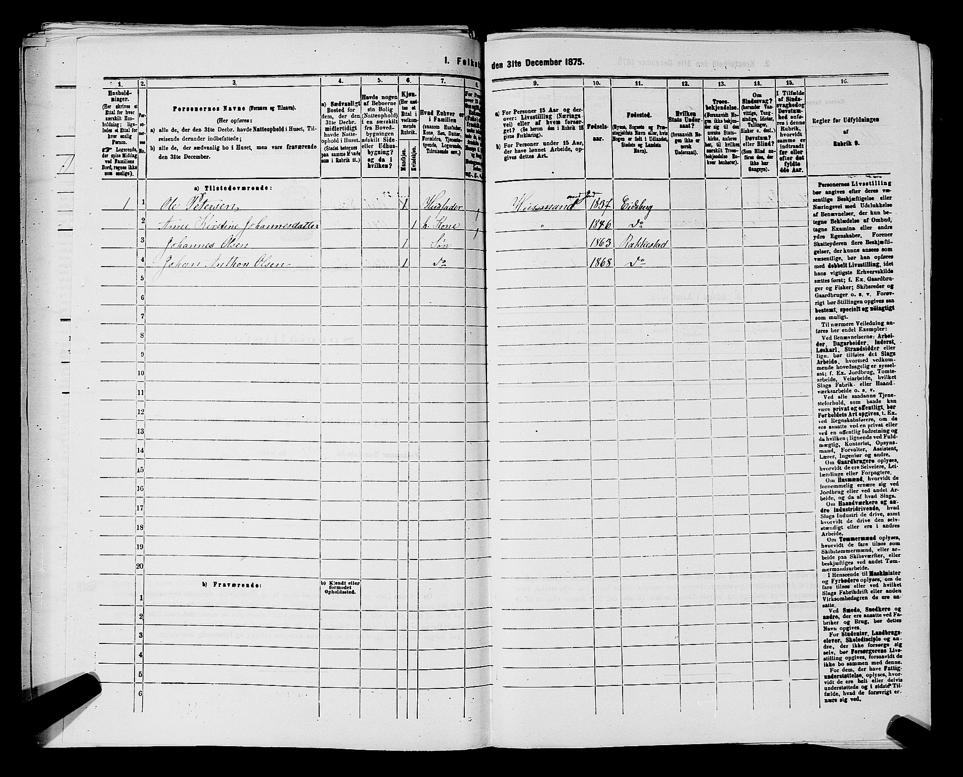 RA, 1875 census for 0128P Rakkestad, 1875, p. 596