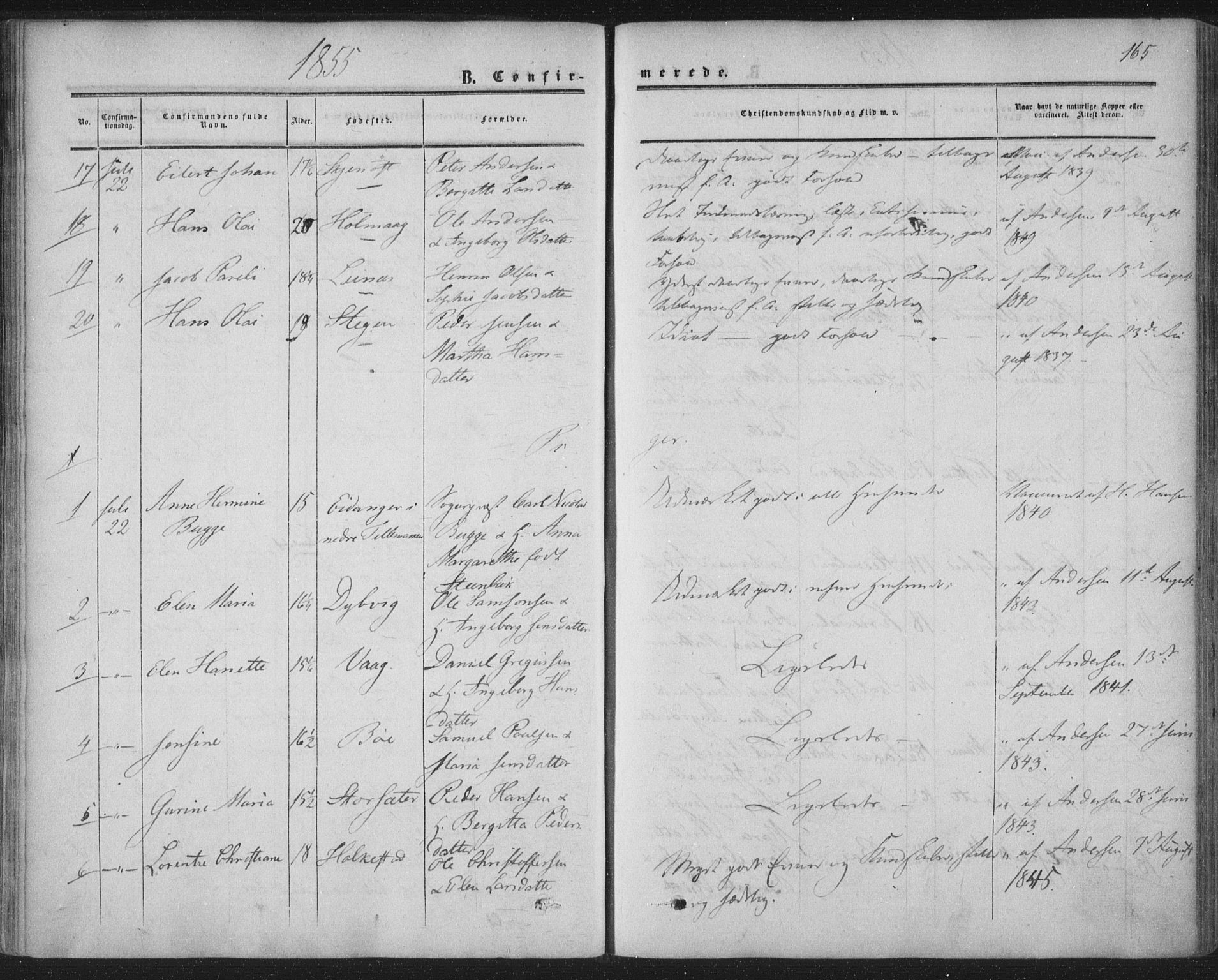 Ministerialprotokoller, klokkerbøker og fødselsregistre - Nordland, AV/SAT-A-1459/855/L0800: Parish register (official) no. 855A08, 1852-1864, p. 165