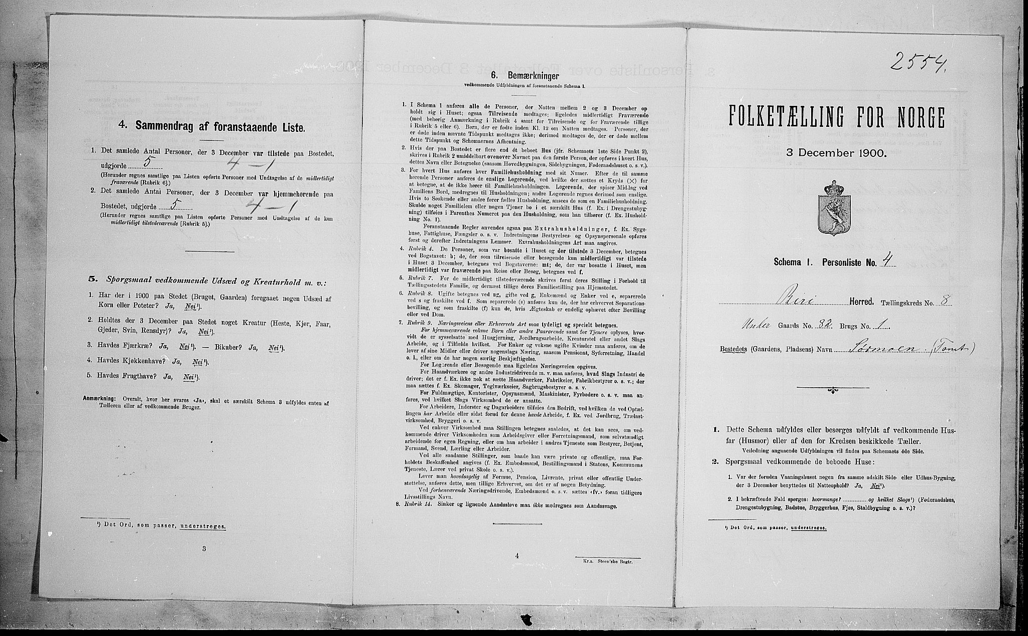 SAH, 1900 census for Biri, 1900, p. 918