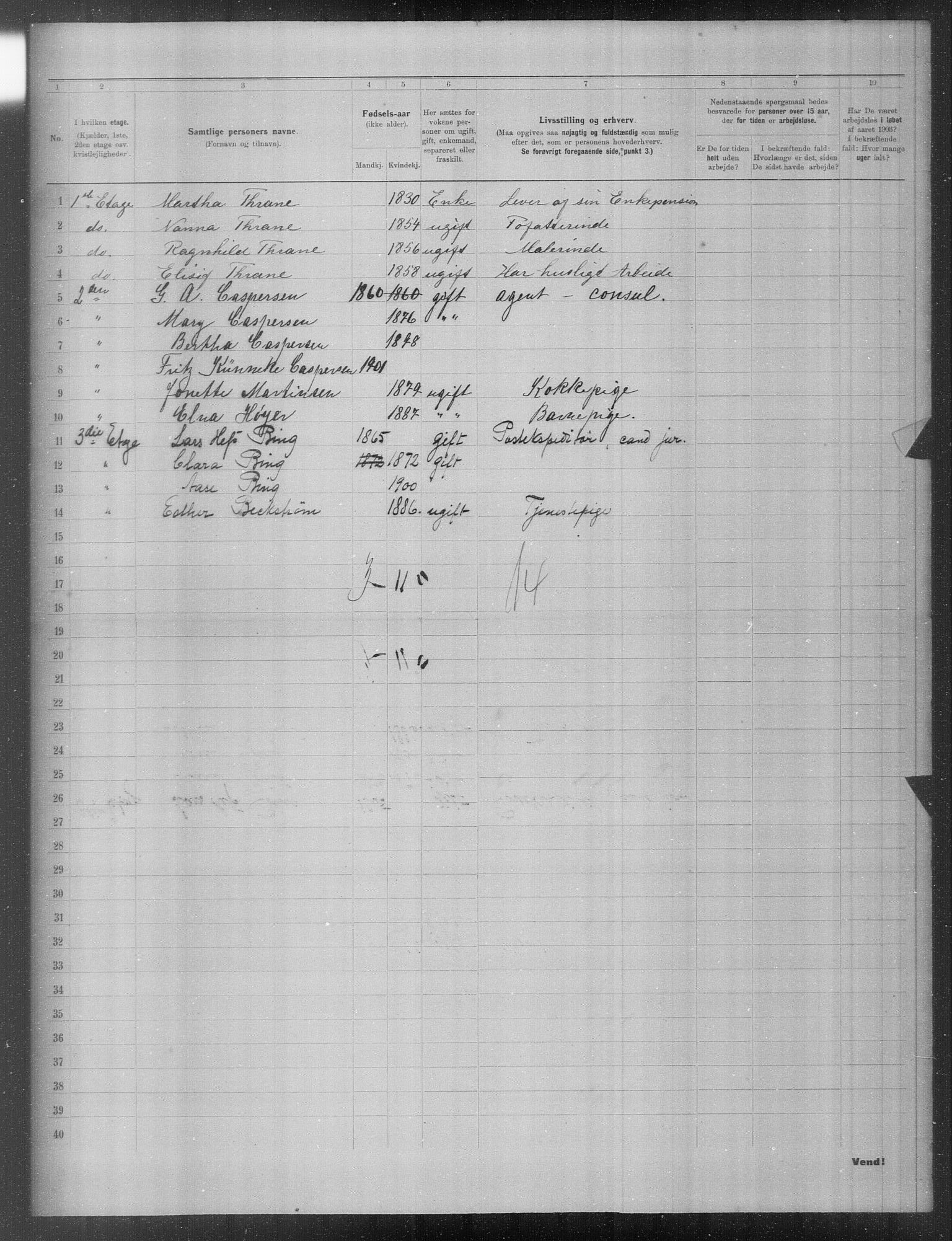 OBA, Municipal Census 1903 for Kristiania, 1903, p. 17415