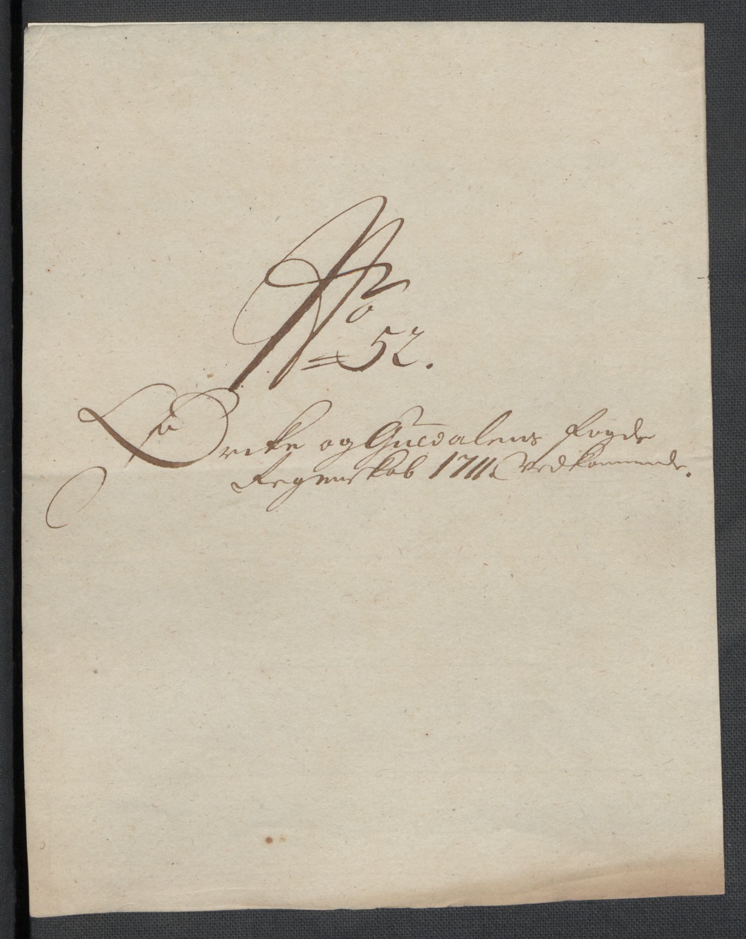 Rentekammeret inntil 1814, Reviderte regnskaper, Fogderegnskap, AV/RA-EA-4092/R60/L3961: Fogderegnskap Orkdal og Gauldal, 1711, p. 258