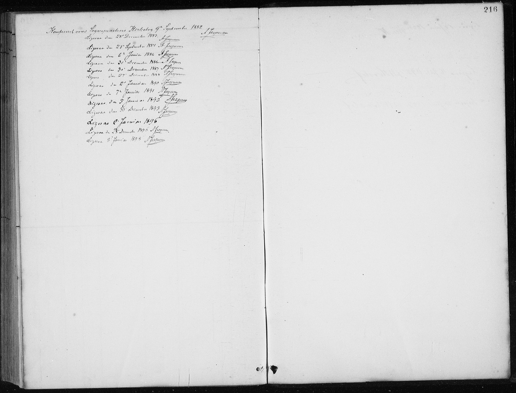 Førde sokneprestembete, AV/SAB-A-79901/H/Hab/Haba/L0002: Parish register (copy) no. A 2, 1881-1898, p. 216