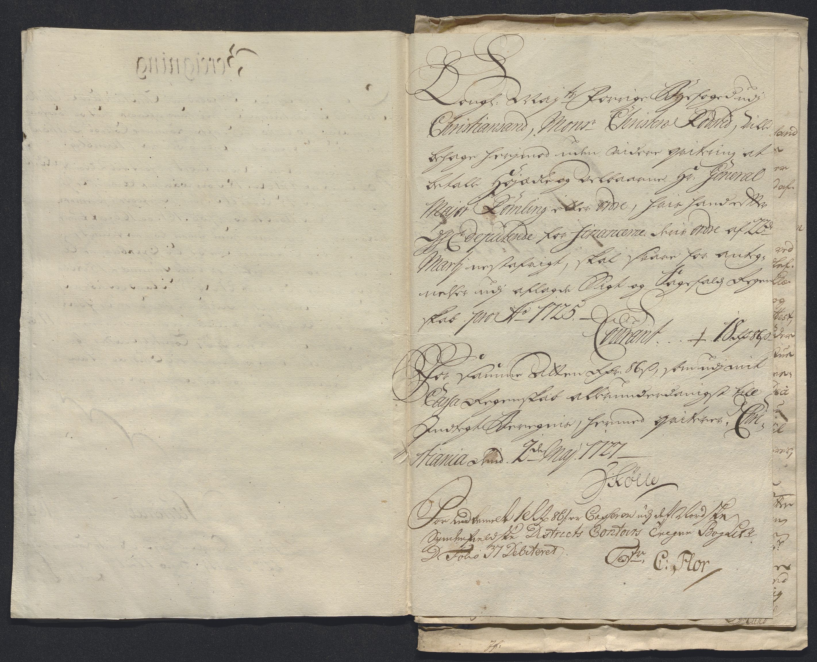 Rentekammeret inntil 1814, Reviderte regnskaper, Byregnskaper, AV/RA-EA-4066/R/Rm/L0286: [M19] Sikt og sakefall, 1719-1727, p. 451