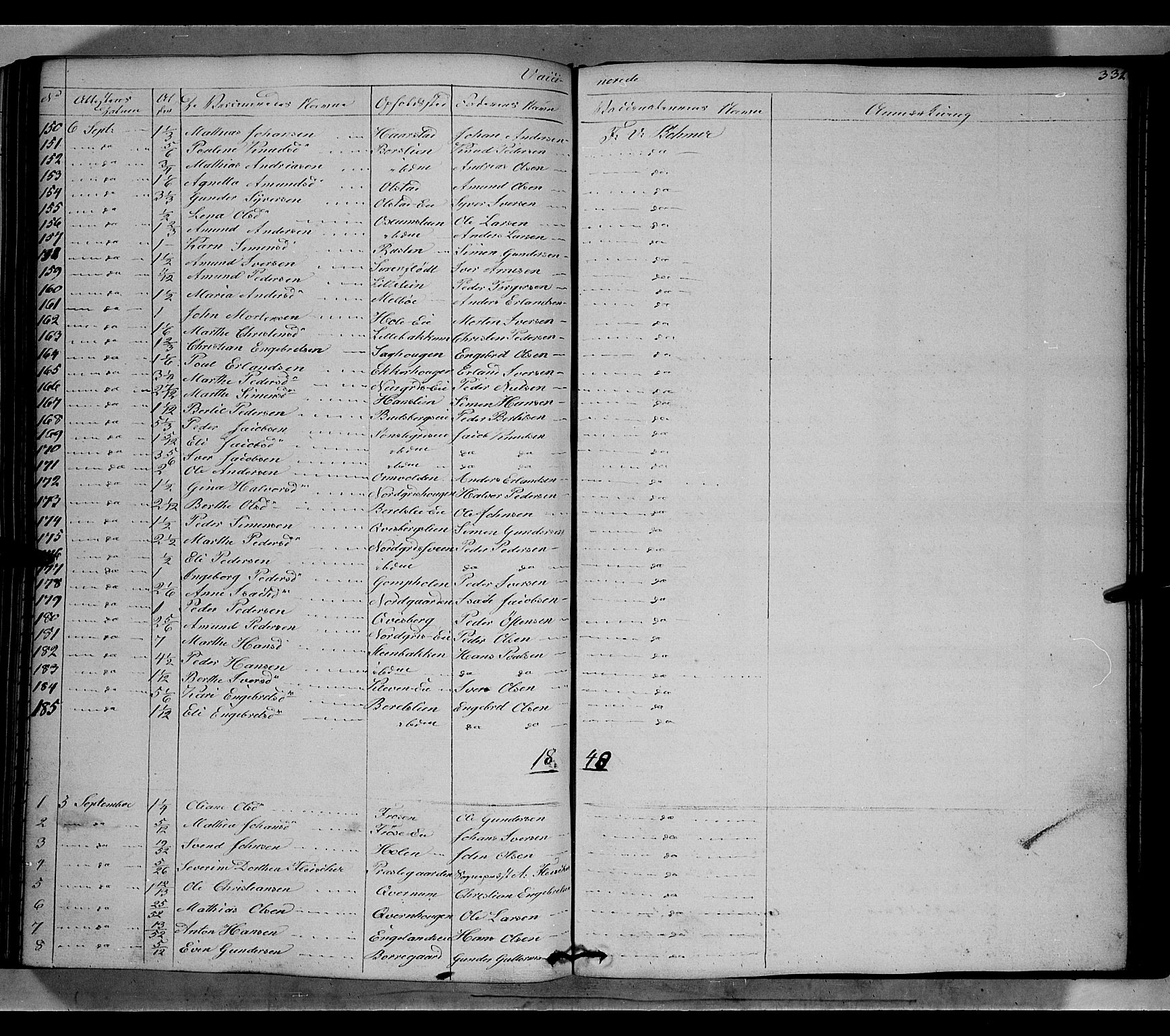 Gausdal prestekontor, SAH/PREST-090/H/Ha/Haa/L0007: Parish register (official) no. 7, 1840-1850, p. 331