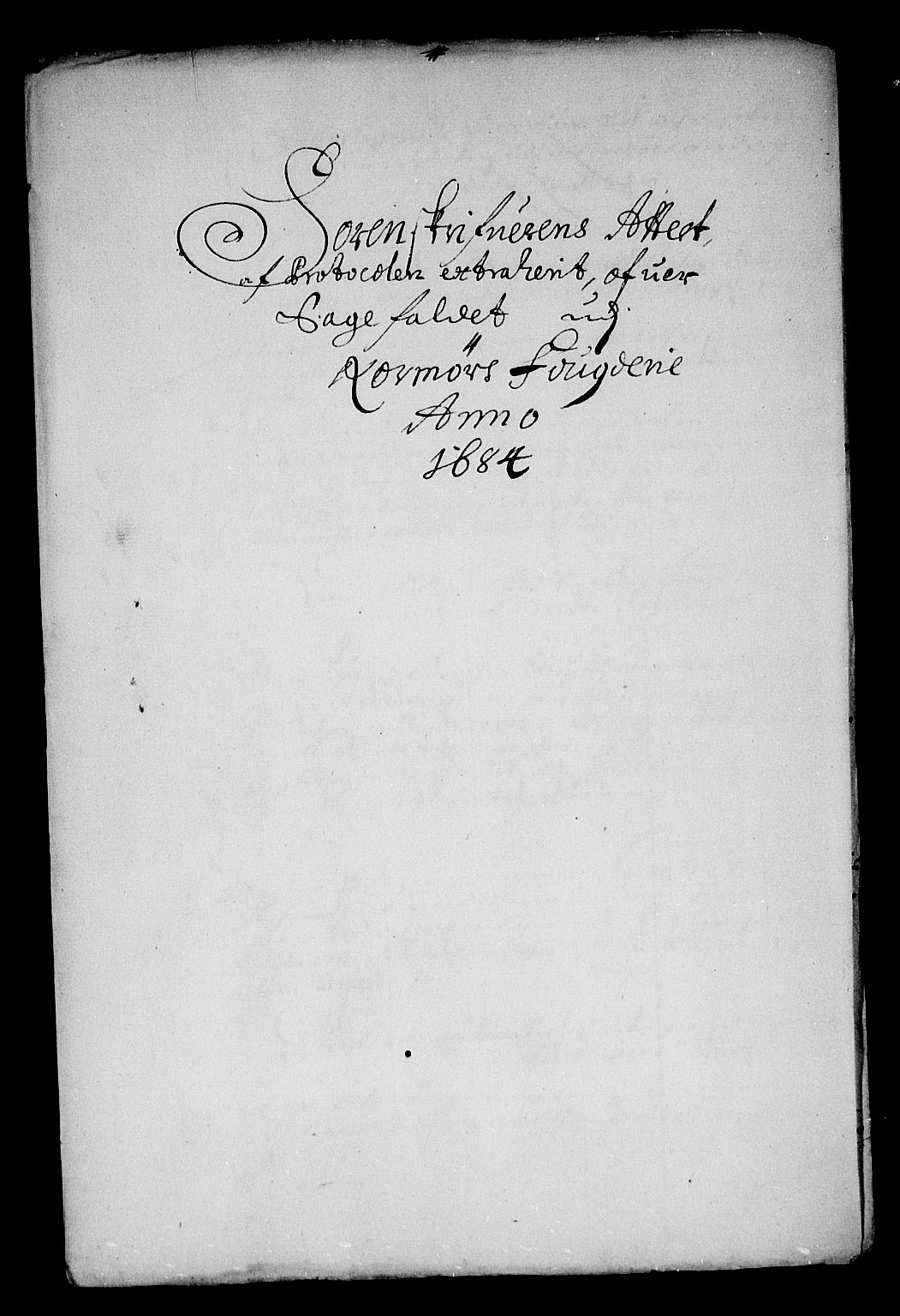 Rentekammeret inntil 1814, Reviderte regnskaper, Stiftamtstueregnskaper, Trondheim stiftamt og Nordland amt, AV/RA-EA-6044/R/Rg/L0076: Trondheim stiftamt og Nordland amt, 1684