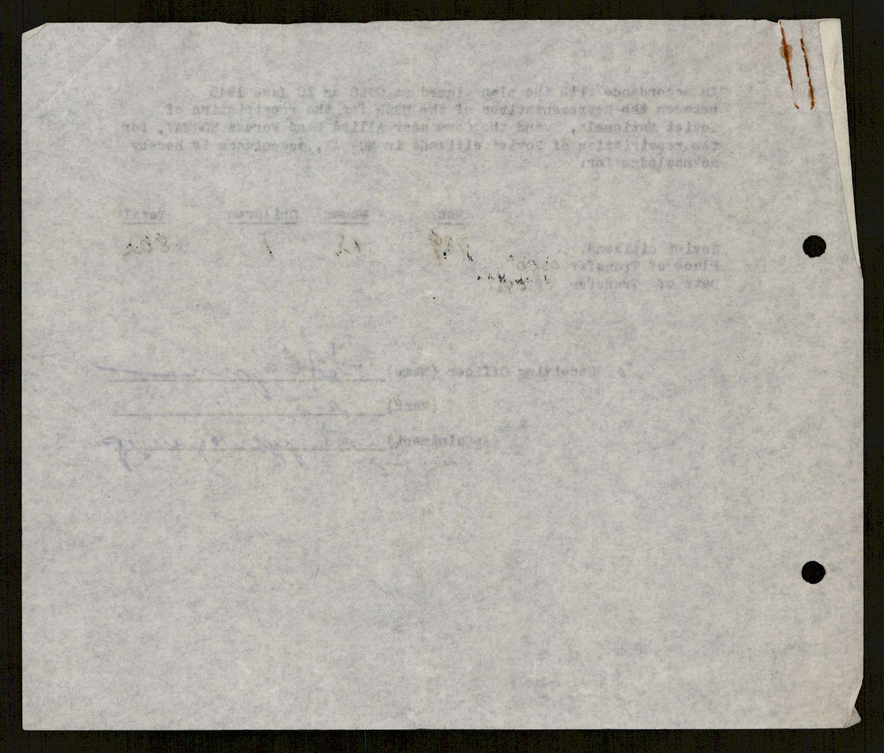 Flyktnings- og fangedirektoratet, Repatrieringskontoret, AV/RA-S-1681/D/Db/L0021: Displaced Persons (DPs) og sivile tyskere, 1945-1948, p. 302