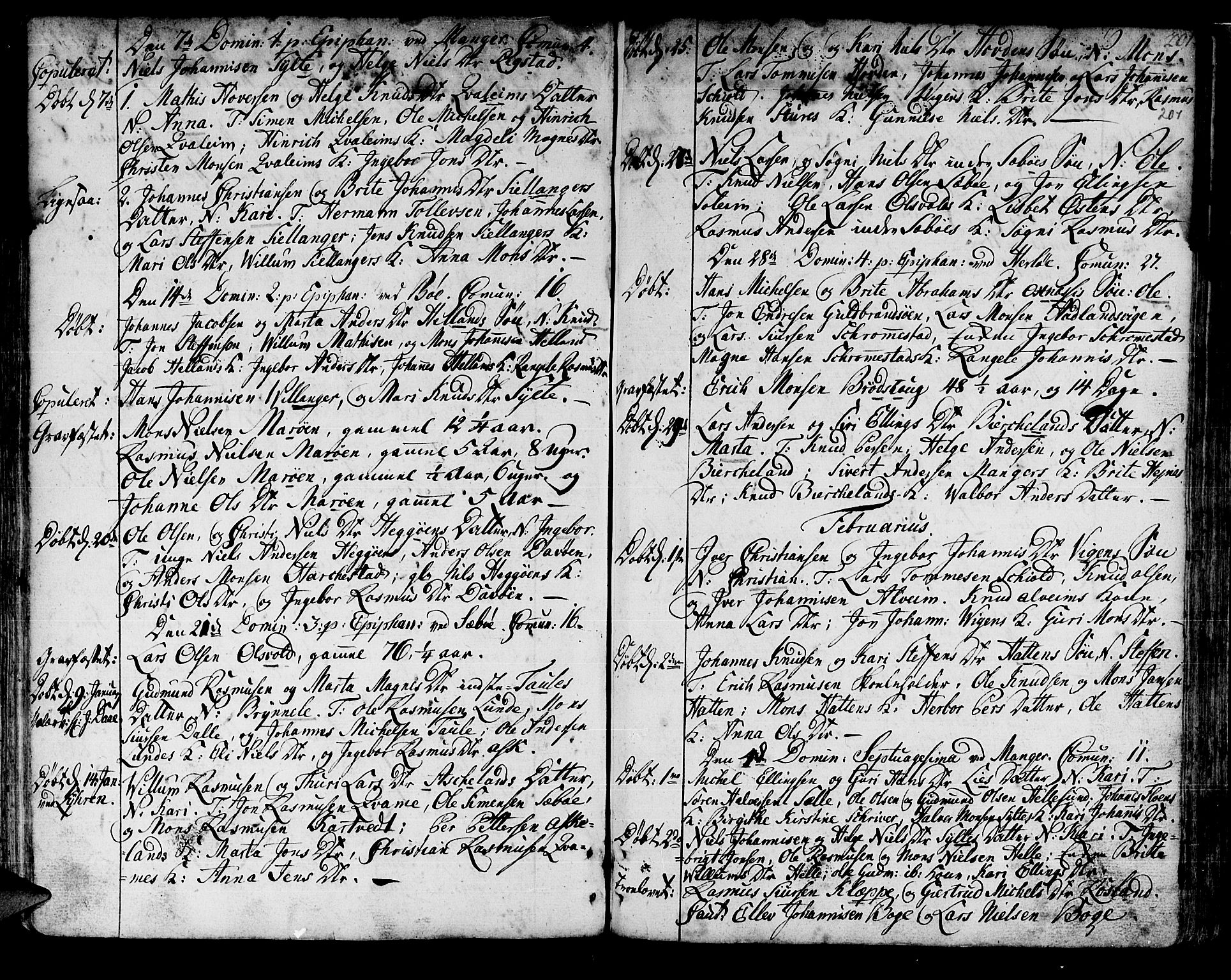 Manger sokneprestembete, AV/SAB-A-76801/H/Haa: Parish register (official) no. A 1, 1759-1791, p. 201