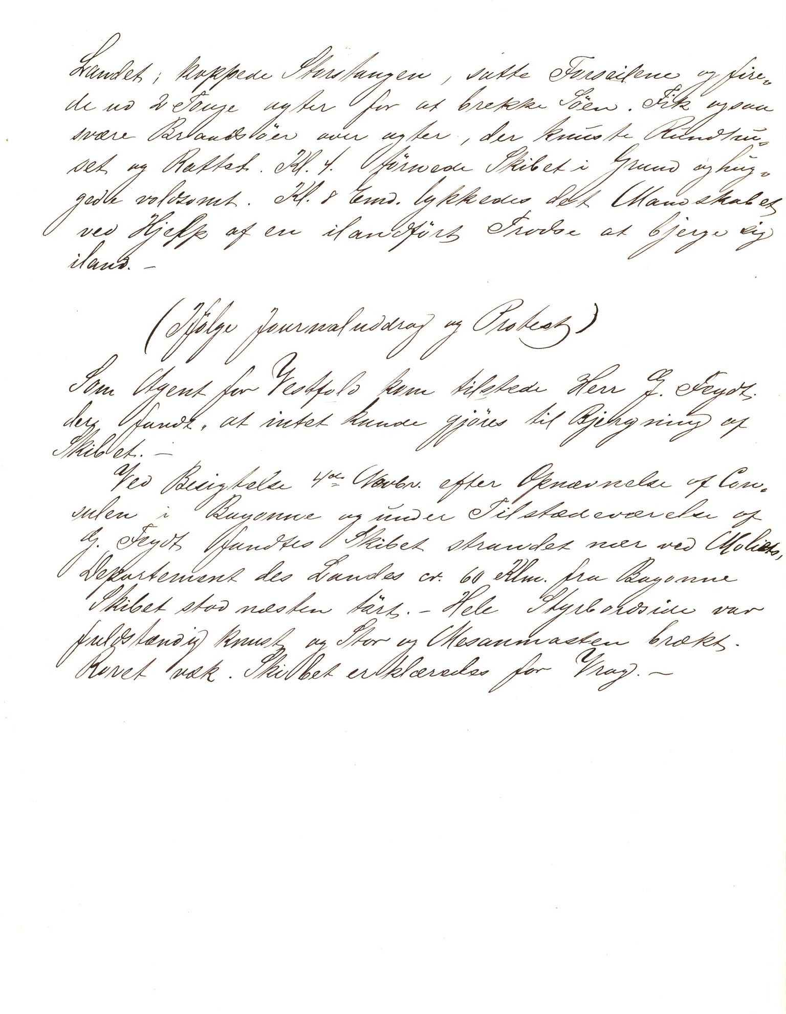 Pa 63 - Østlandske skibsassuranceforening, VEMU/A-1079/G/Ga/L0015/0001: Havaridokumenter / Borrestad, BertHA Rød, Lainetar, Laura, 1882, p. 3