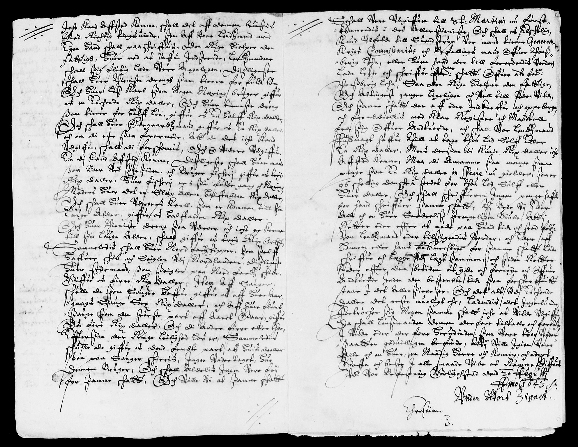 Rentekammeret inntil 1814, Reviderte regnskaper, Lensregnskaper, AV/RA-EA-5023/R/Rb/Rbo/L0024: Tønsberg len, 1642-1644