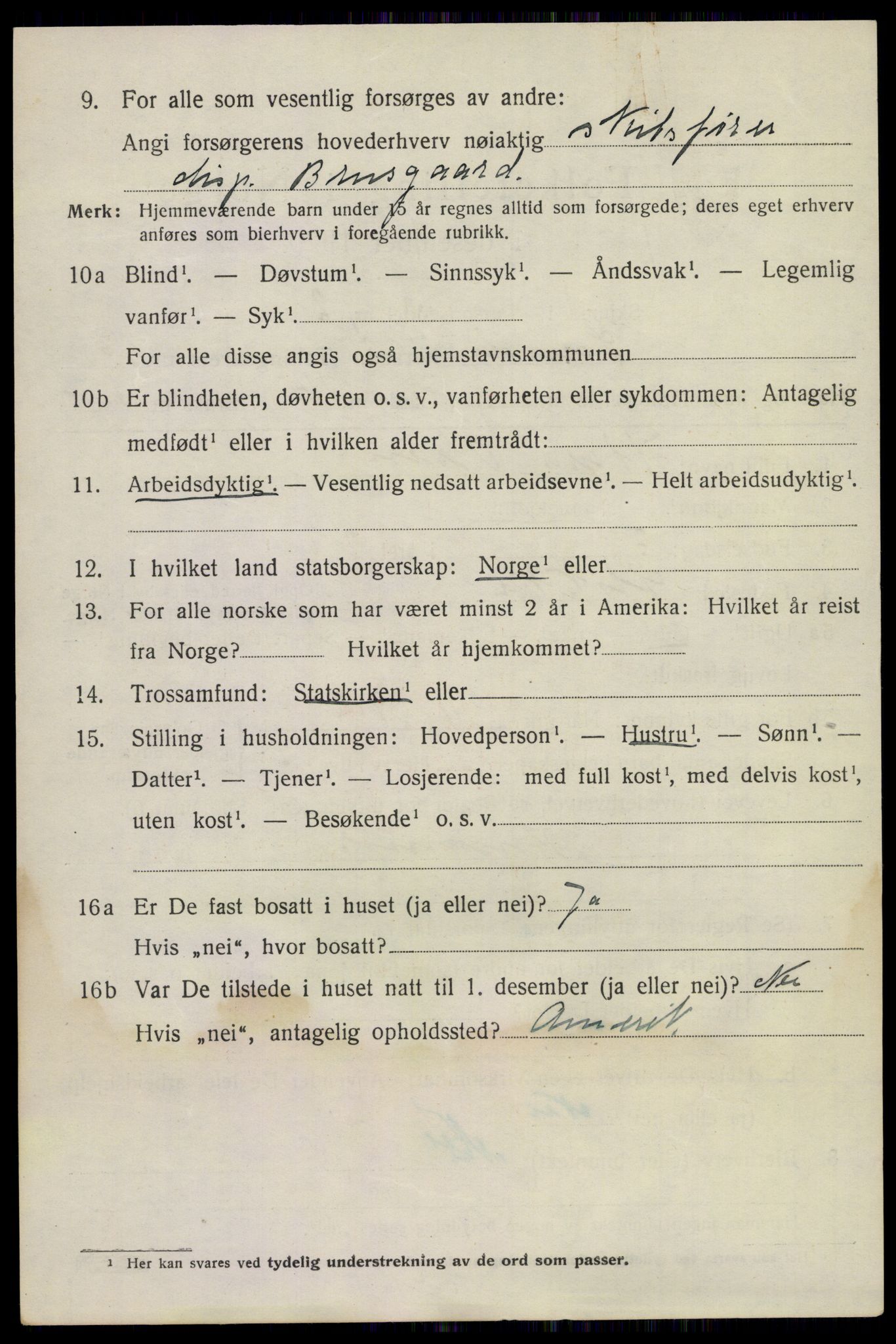 SAKO, 1920 census for Sandeherred, 1920, p. 19101