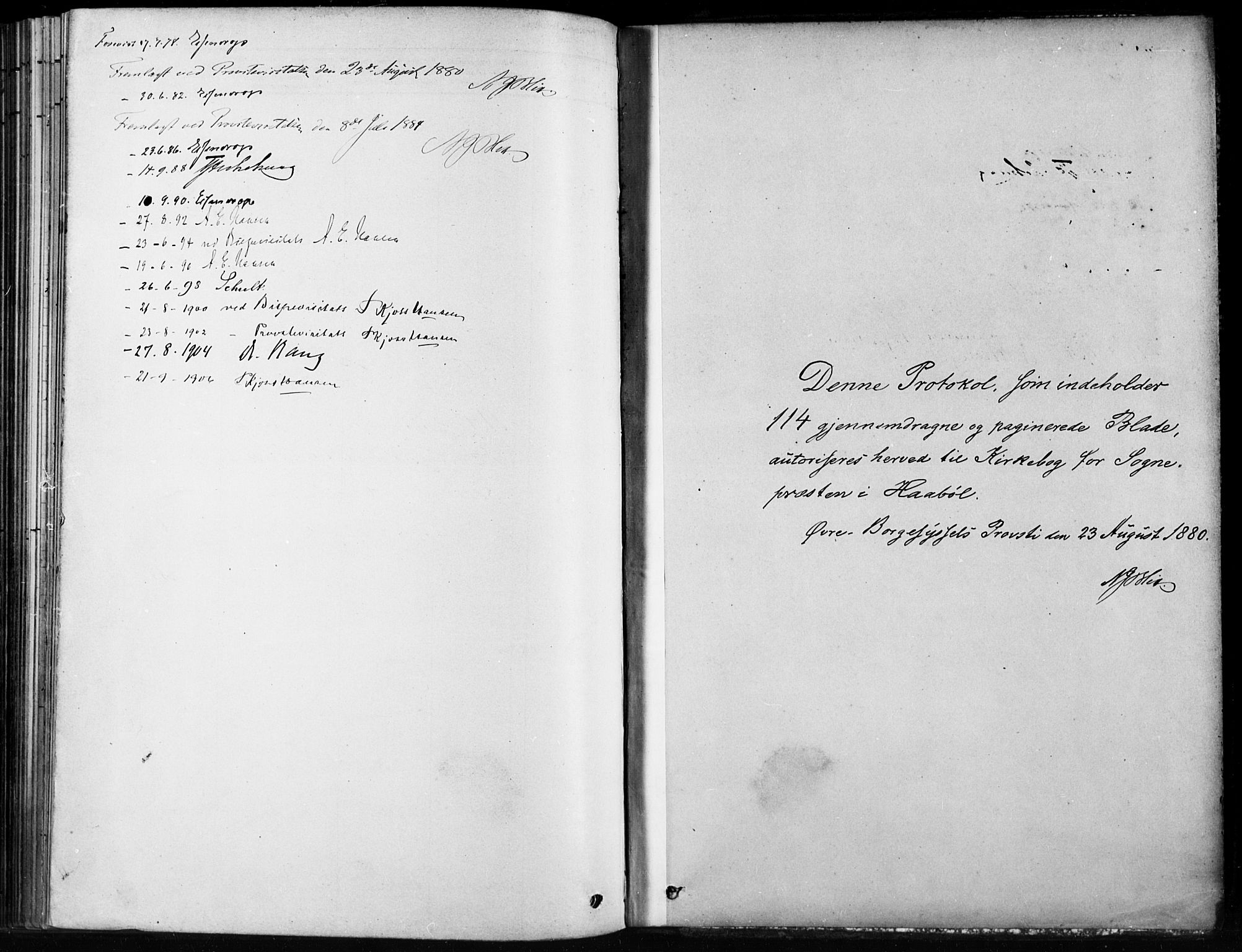 Hobøl prestekontor Kirkebøker, AV/SAO-A-2002/F/Fb/L0001: Parish register (official) no. II 1, 1878-1904