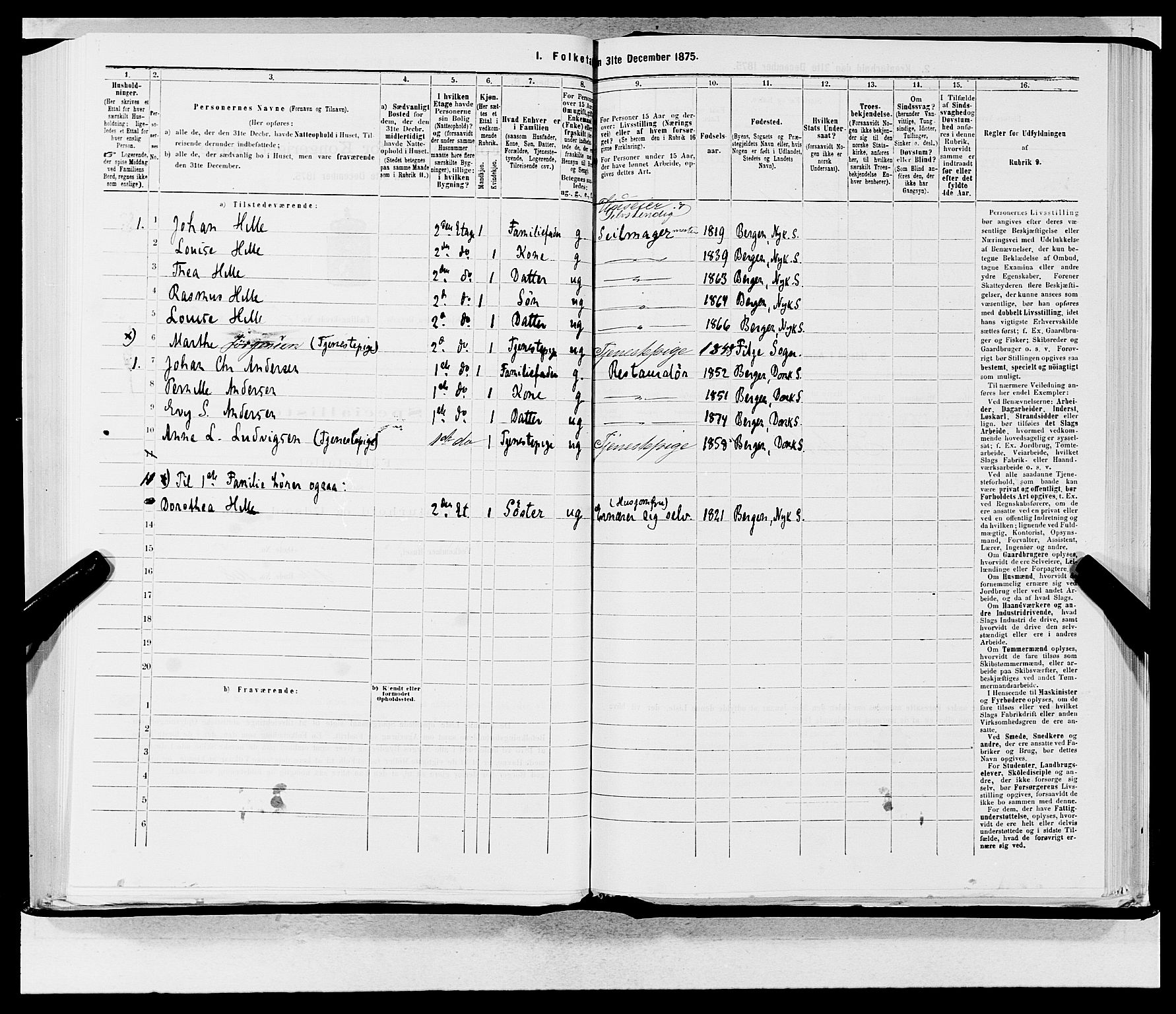 SAB, 1875 census for 1301 Bergen, 1875, p. 216