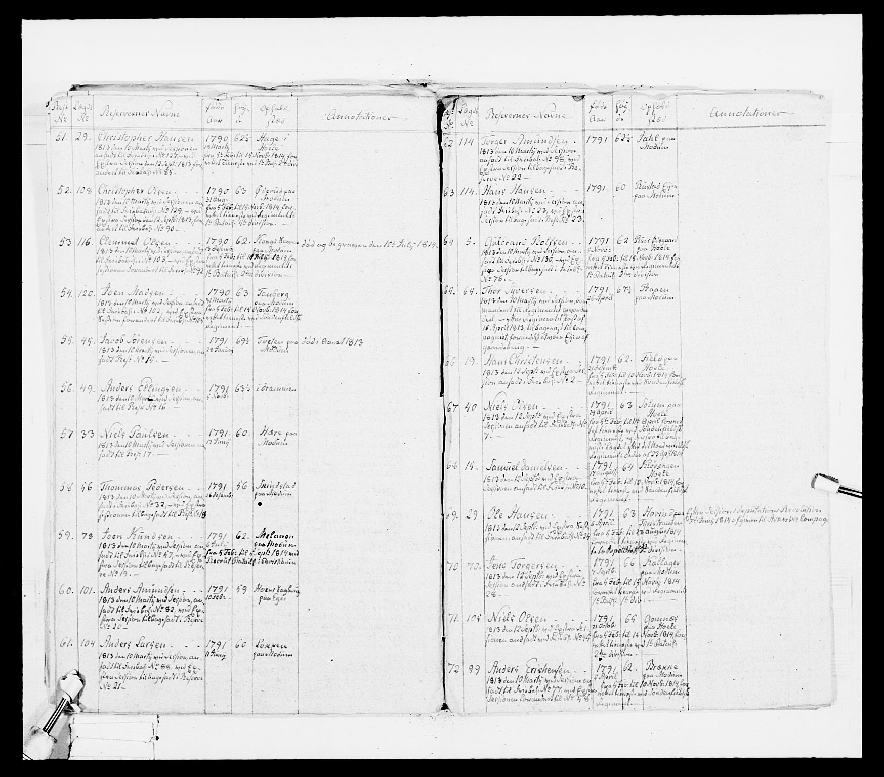 Generalitets- og kommissariatskollegiet, Det kongelige norske kommissariatskollegium, AV/RA-EA-5420/E/Eh/L0036a: Nordafjelske gevorbne infanteriregiment, 1813, p. 324