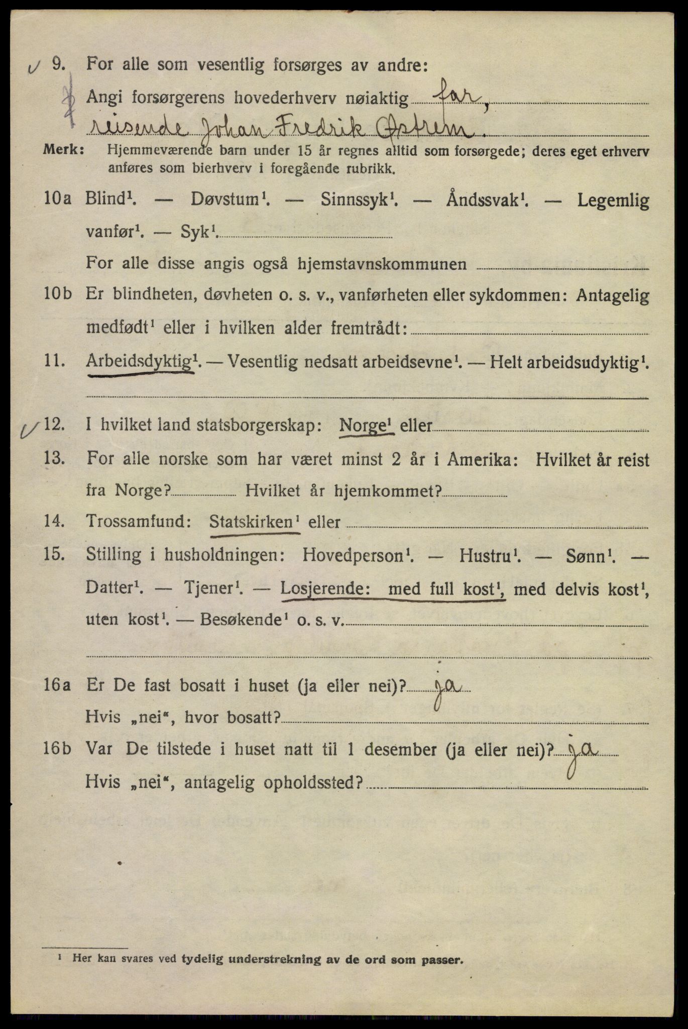 SAO, 1920 census for Kristiania, 1920, p. 636796