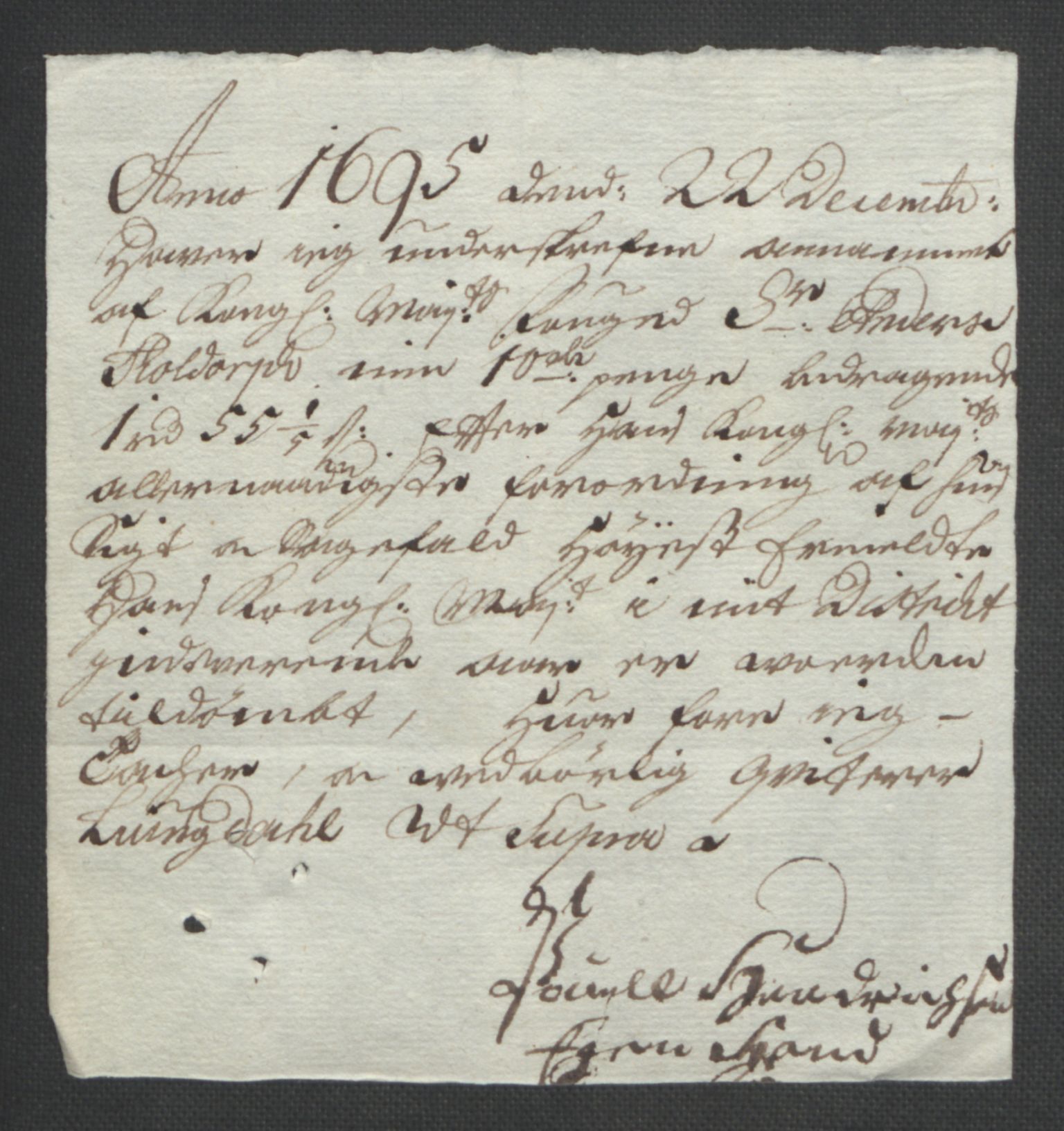 Rentekammeret inntil 1814, Reviderte regnskaper, Fogderegnskap, AV/RA-EA-4092/R43/L2545: Fogderegnskap Lista og Mandal, 1694-1695, p. 368