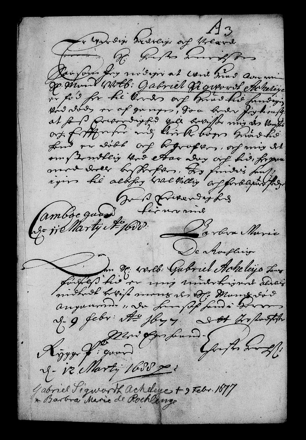 Stattholderembetet 1572-1771, RA/EA-2870/Af/L0002: Avskrifter av vedlegg til originale supplikker, nummerert i samsvar med supplikkbøkene, 1687-1689, p. 99