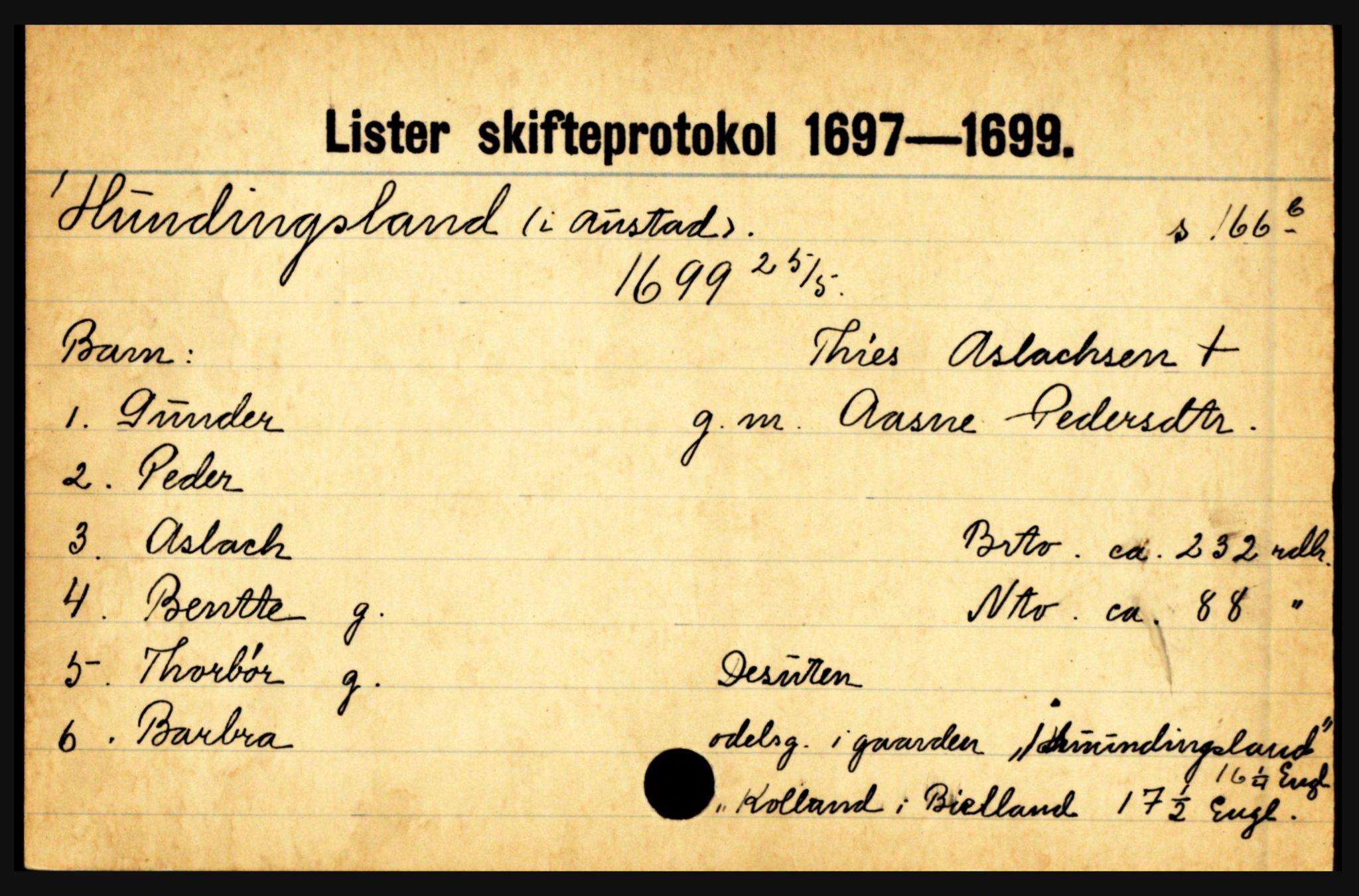 Lister sorenskriveri, AV/SAK-1221-0003/H, p. 16851