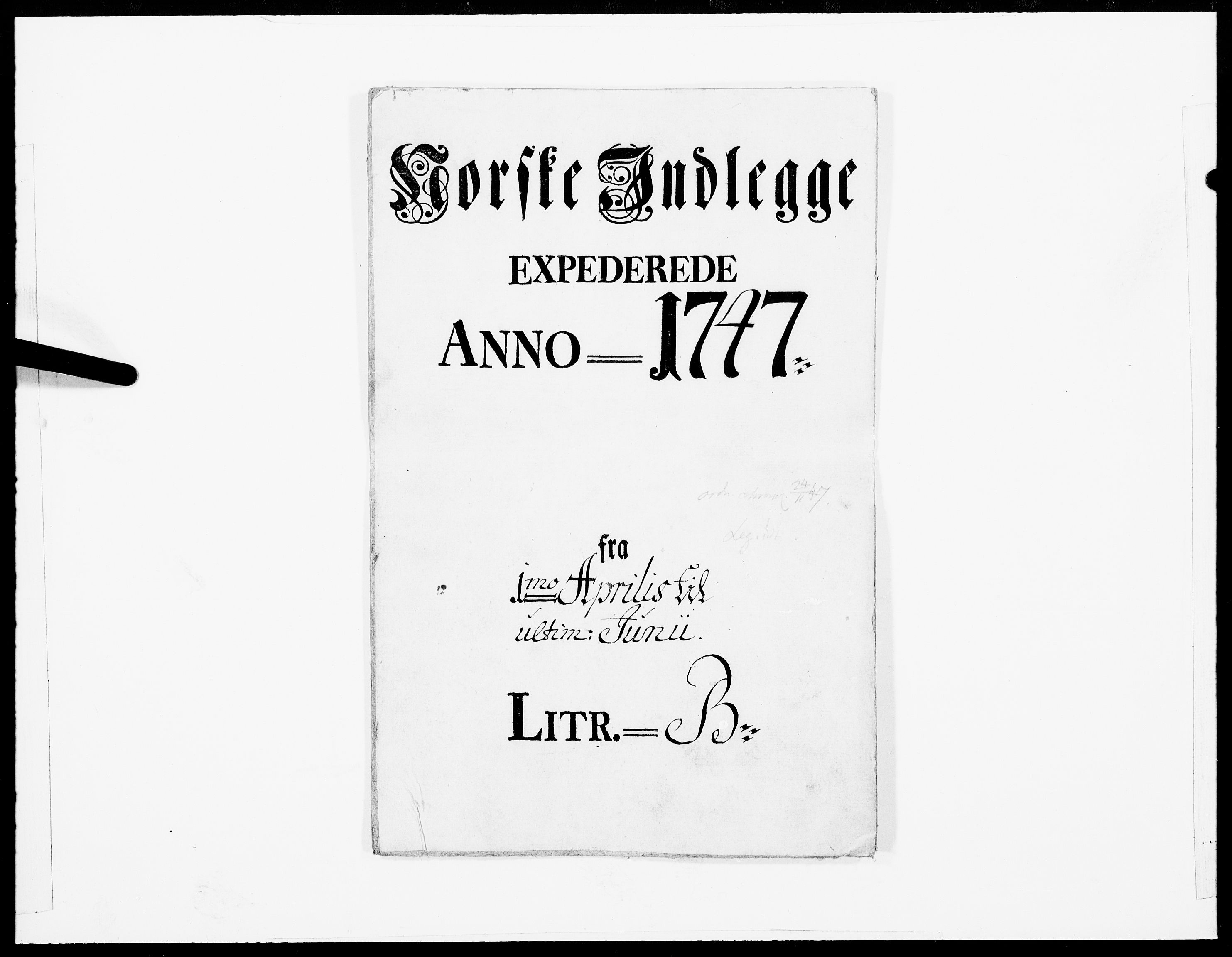 Danske Kanselli 1572-1799, AV/RA-EA-3023/F/Fc/Fcc/Fcca/L0146: Norske innlegg 1572-1799, 1747, p. 248