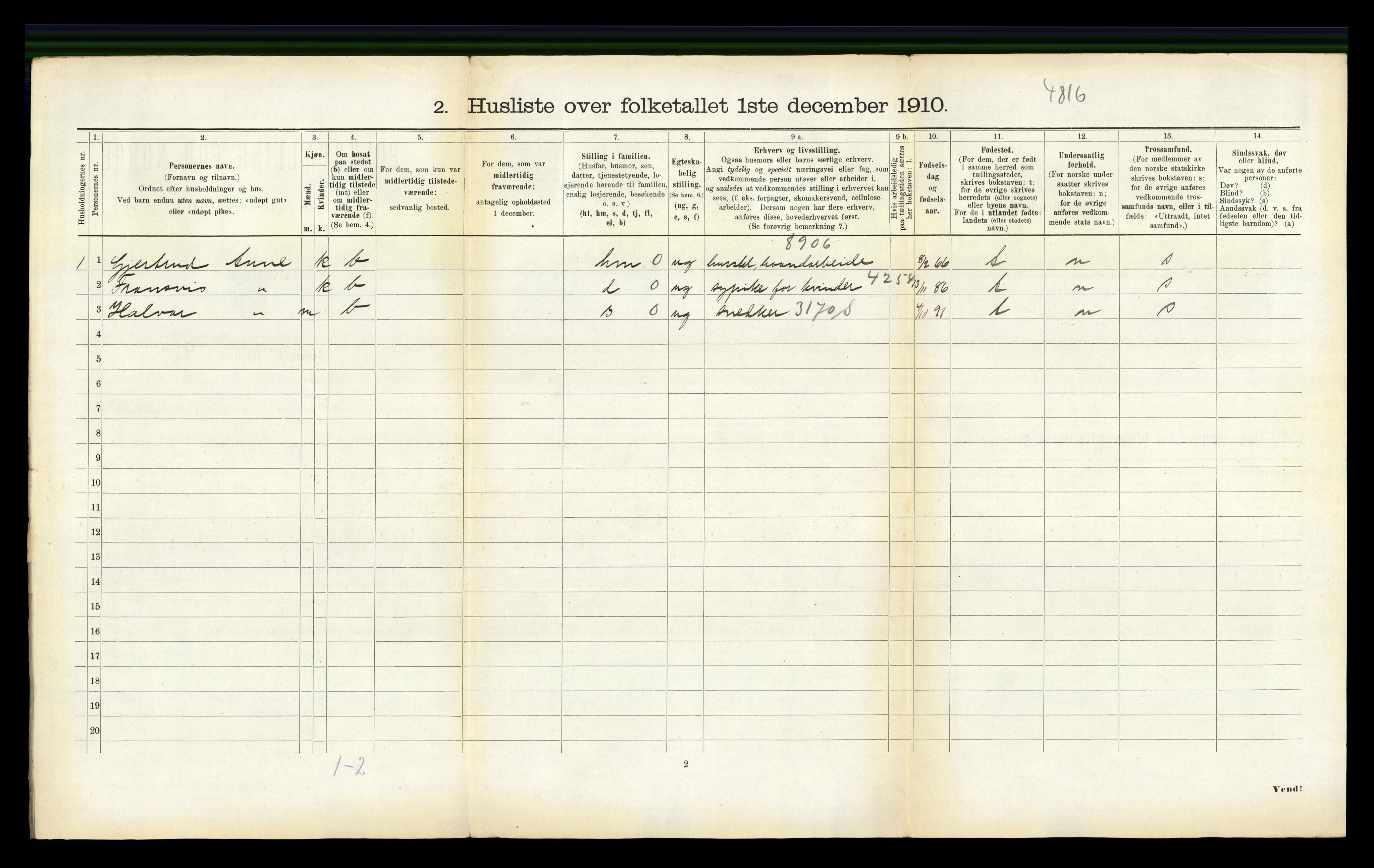 RA, 1910 census for Støren, 1910, p. 417