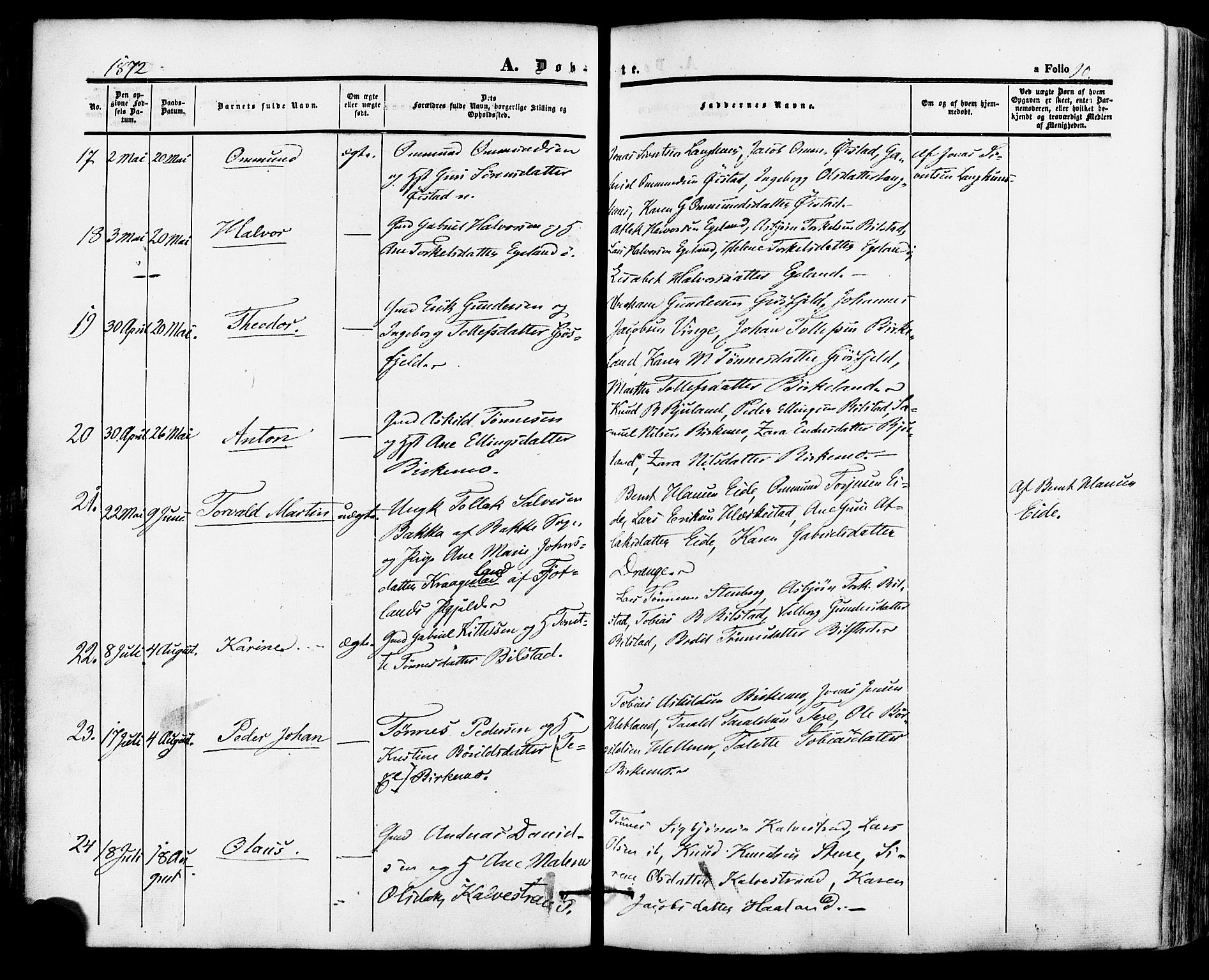 Lund sokneprestkontor, AV/SAST-A-101809/S06/L0010: Parish register (official) no. A 9, 1854-1886, p. 90