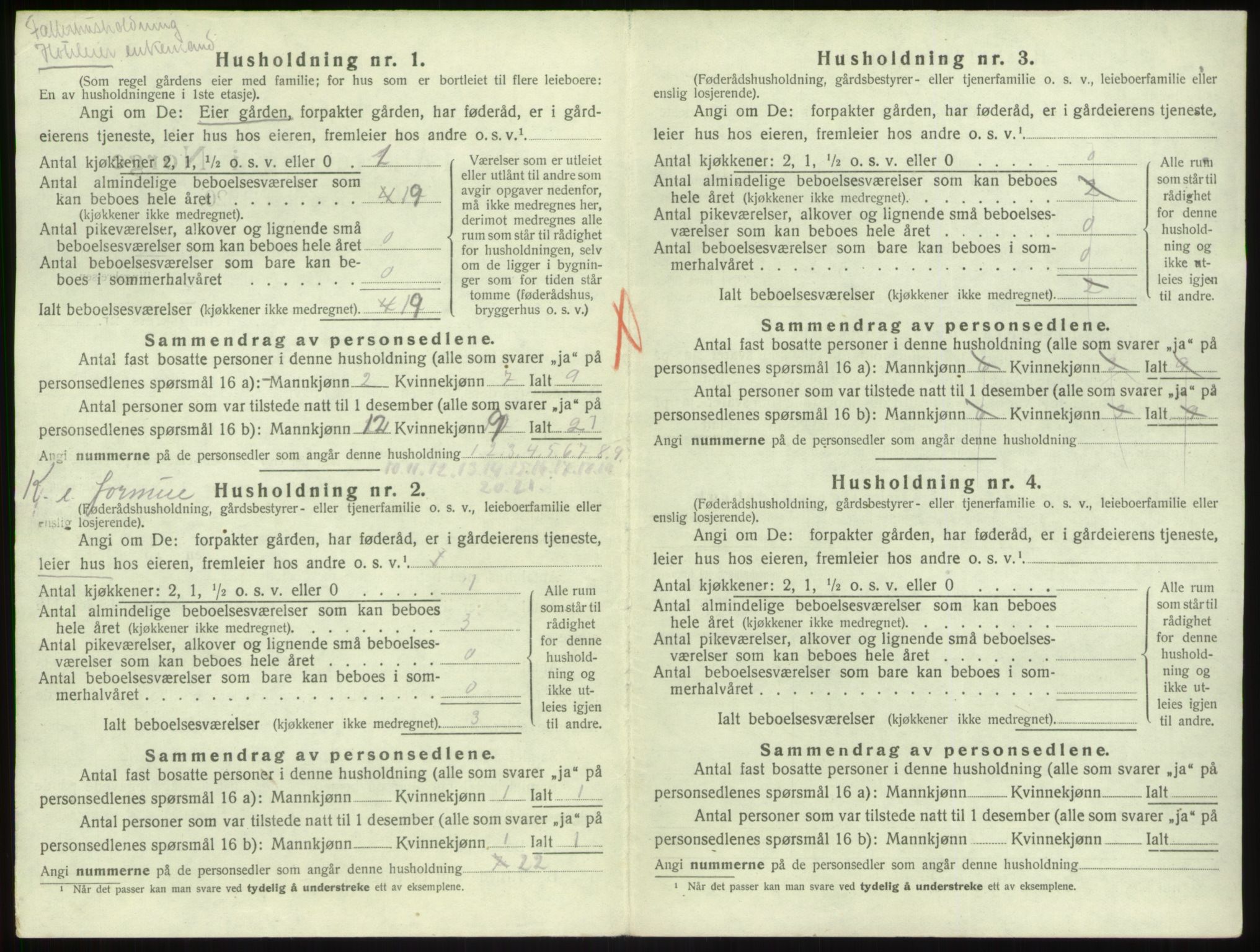 SAB, 1920 census for Kyrkjebø, 1920, p. 542