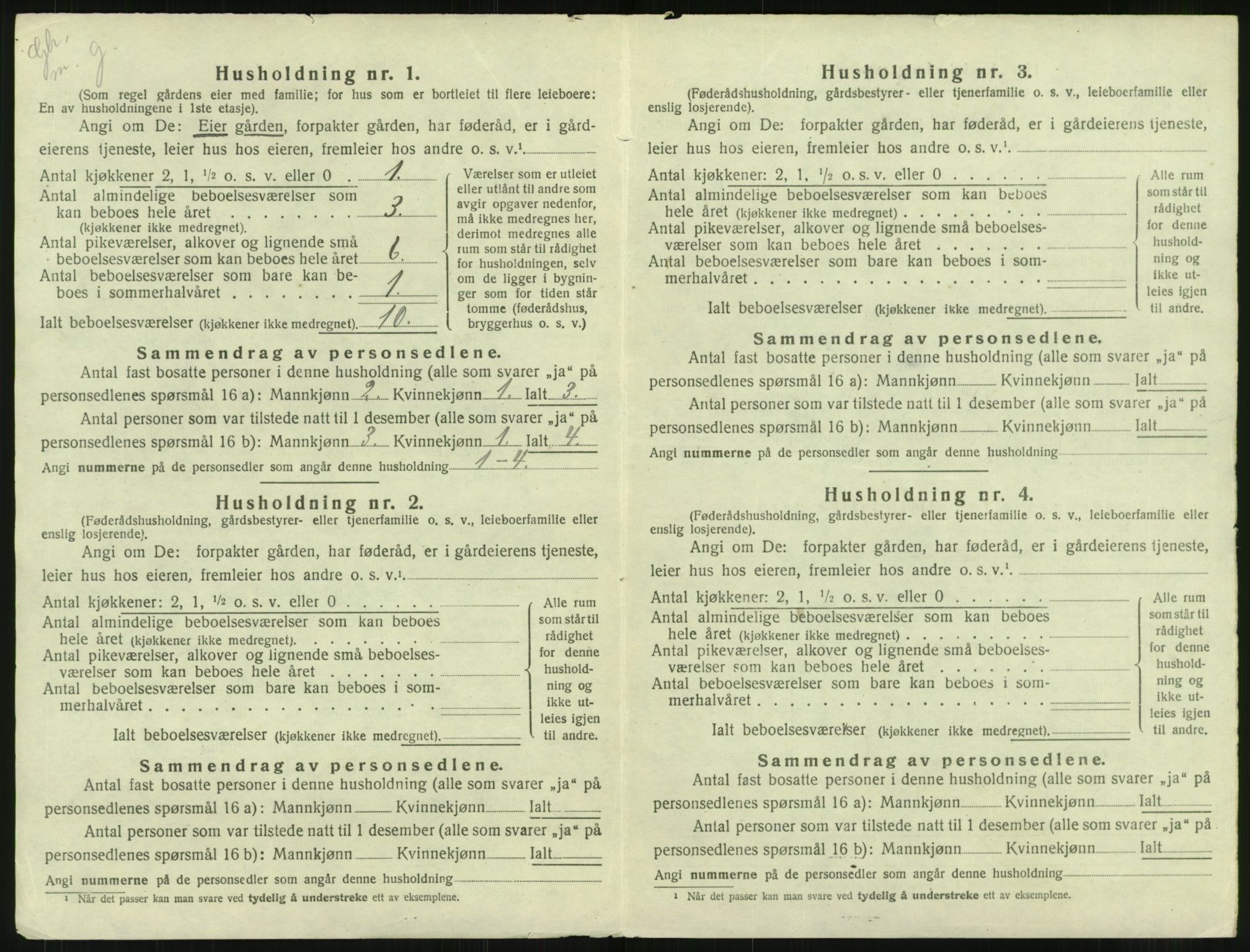 SAT, 1920 census for Sparbu, 1920, p. 38