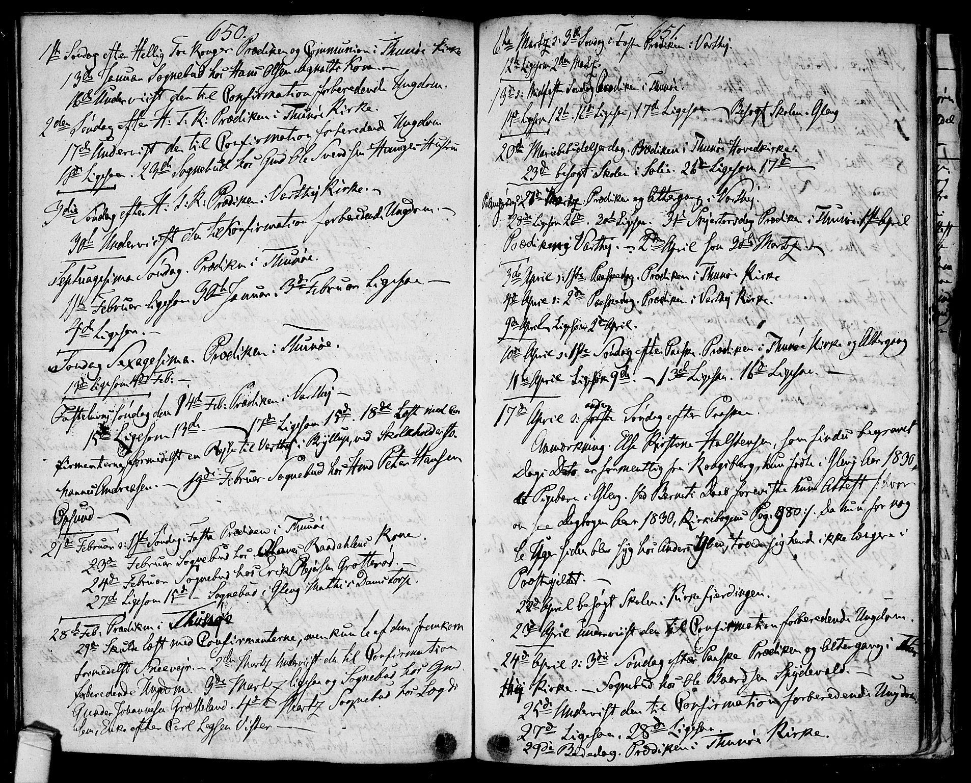 Tune prestekontor Kirkebøker, AV/SAO-A-2007/F/Fa/L0007: Parish register (official) no. 7, 1831-1837, p. 650-651