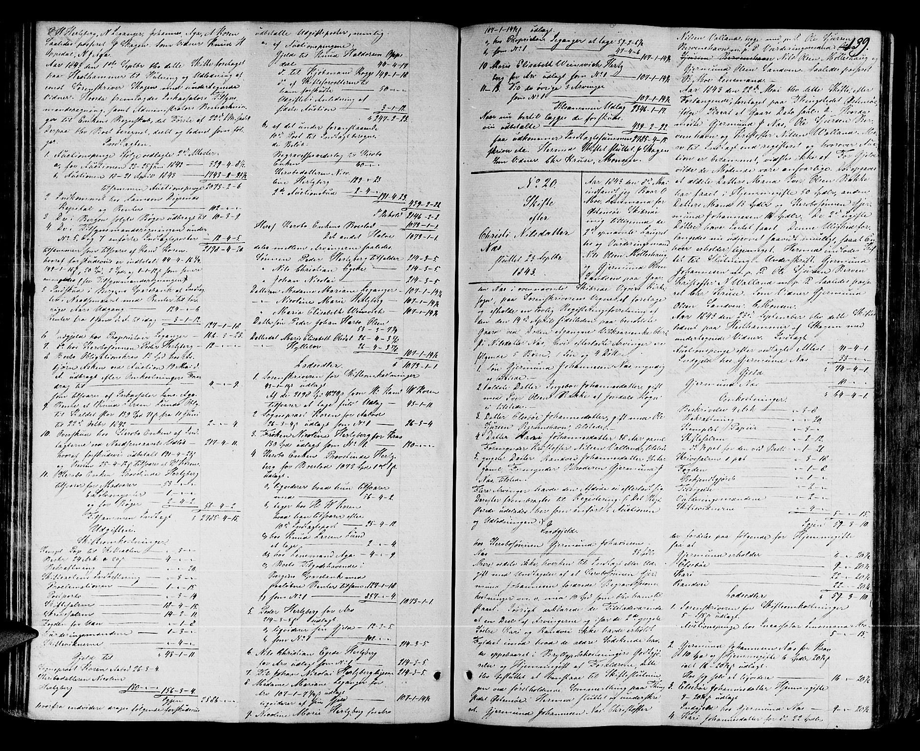 Hardanger og Voss sorenskriveri, SAB/A-2501/4/4A/4Ad/L0003: Skifterettsprotokoll for Hardanger, 1840-1854, p. 138b-139a