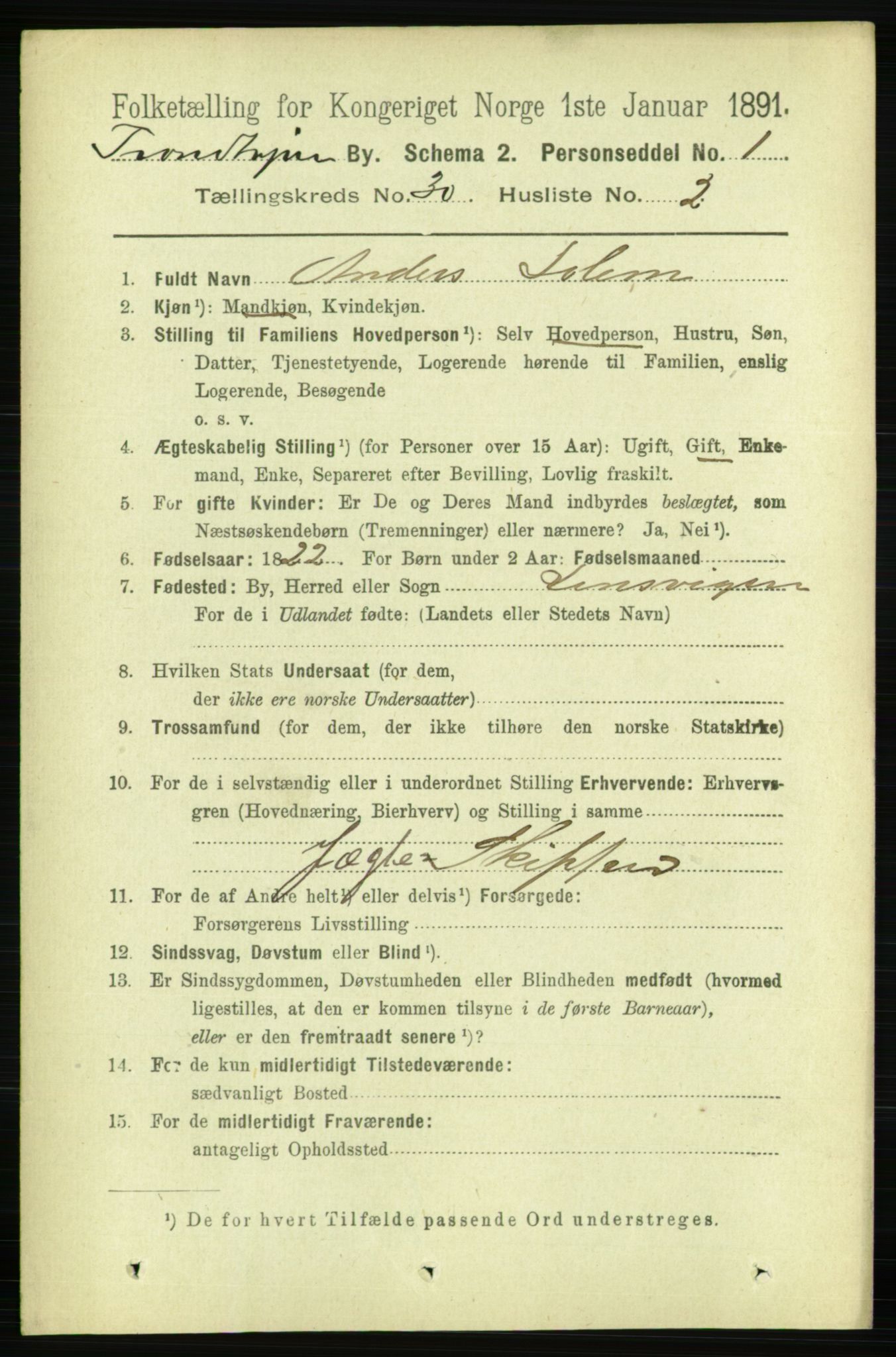 RA, 1891 census for 1601 Trondheim, 1891, p. 22230