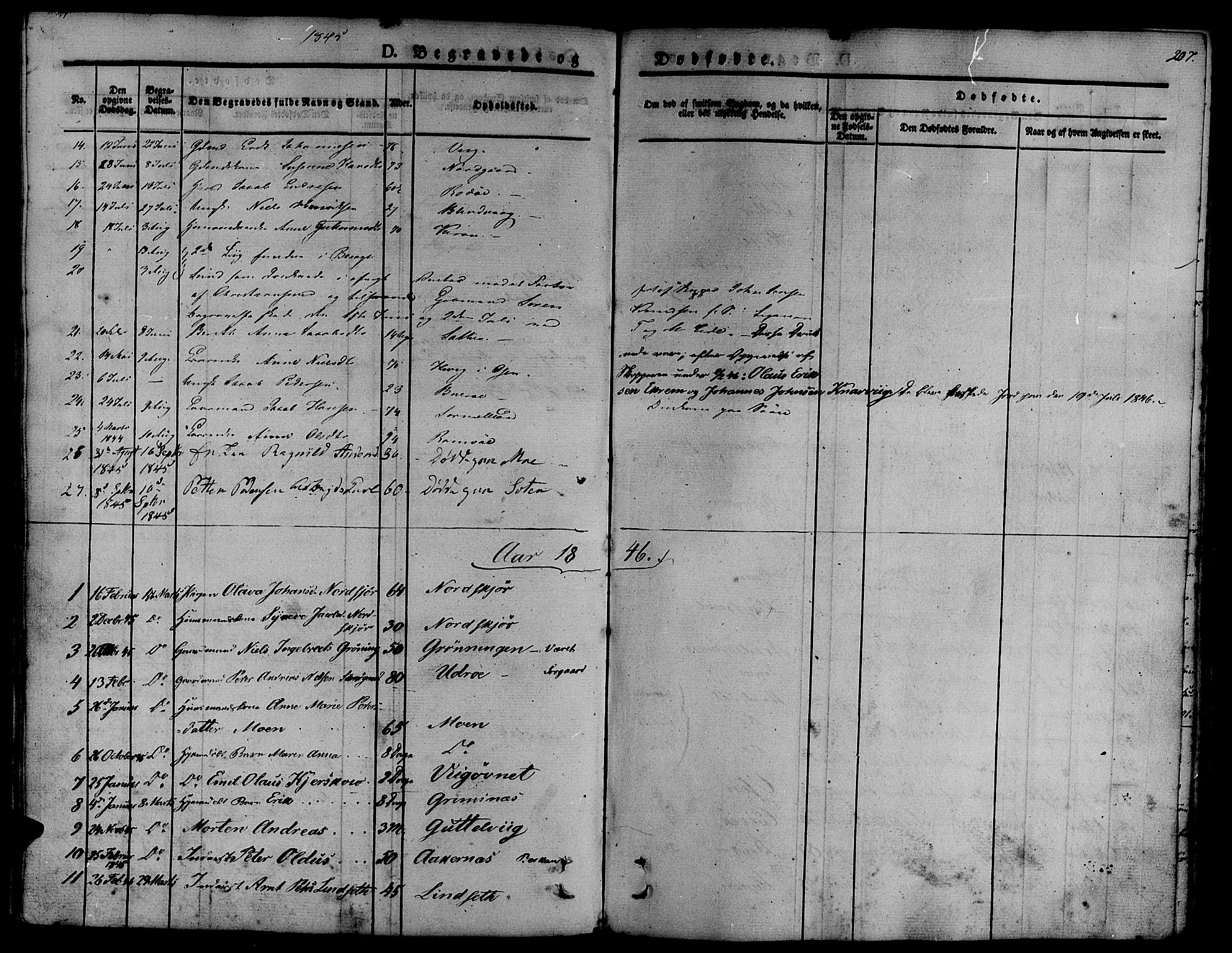 Ministerialprotokoller, klokkerbøker og fødselsregistre - Sør-Trøndelag, SAT/A-1456/657/L0703: Parish register (official) no. 657A04, 1831-1846, p. 207