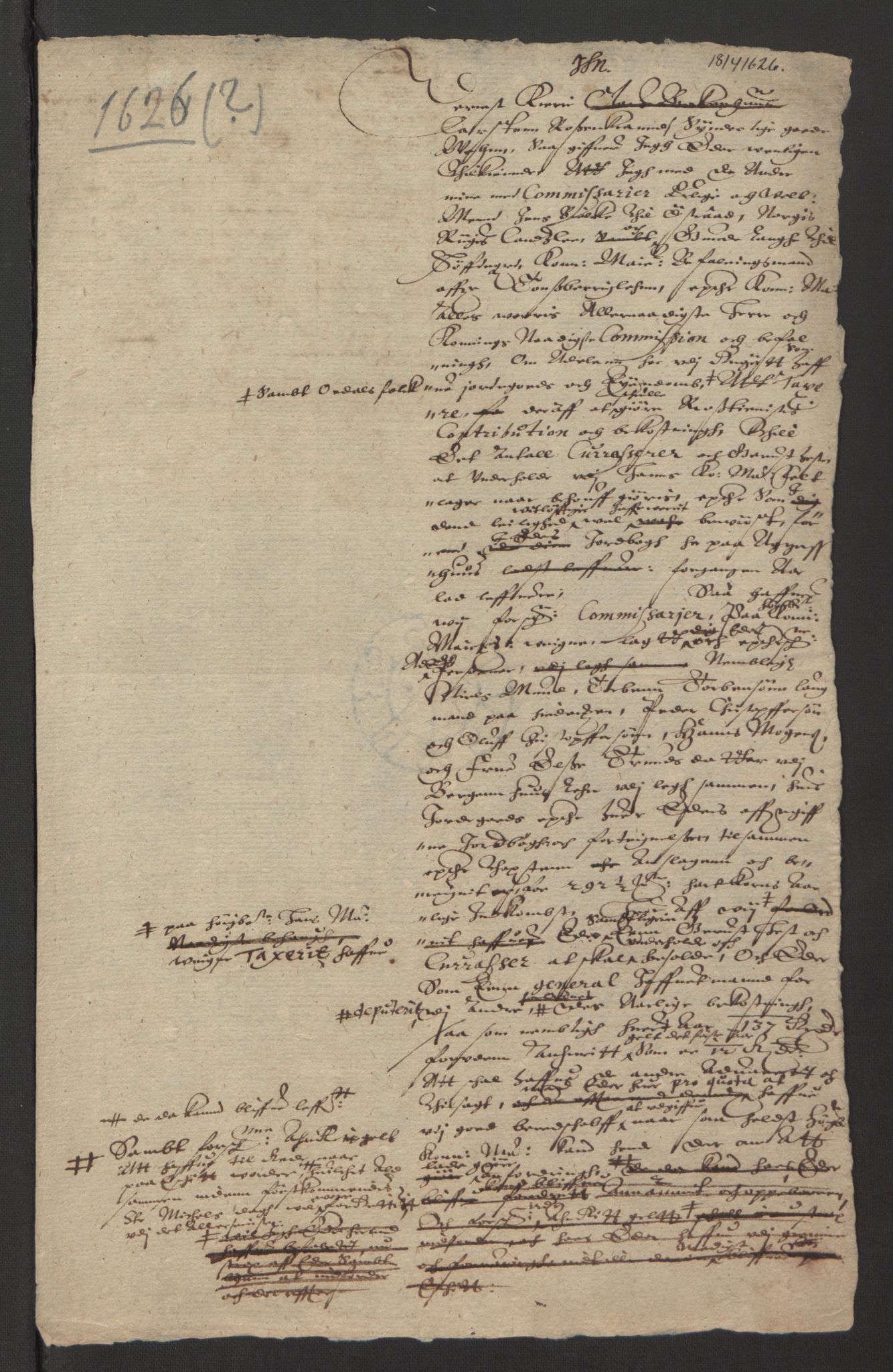 Stattholderembetet 1572-1771, AV/RA-EA-2870/Ek/L0013/0004: Jordebøker til utlikning av rosstjeneste 1624-1626: / Dokumenter om utligningen av rosstjeneste på adels- og odelsgods, 1624-1627, p. 35