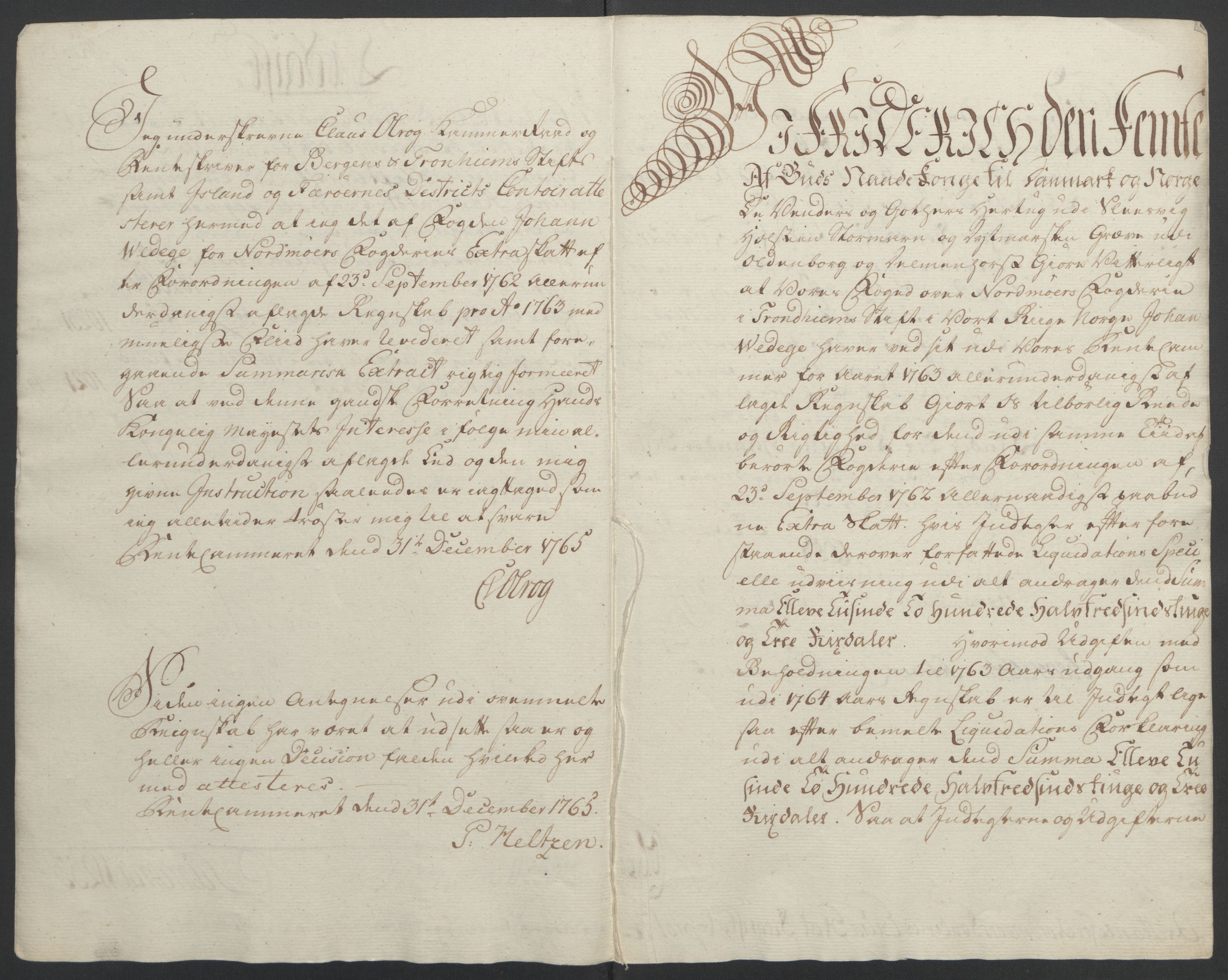 Rentekammeret inntil 1814, Reviderte regnskaper, Fogderegnskap, AV/RA-EA-4092/R56/L3841: Ekstraskatten Nordmøre, 1762-1763, p. 203