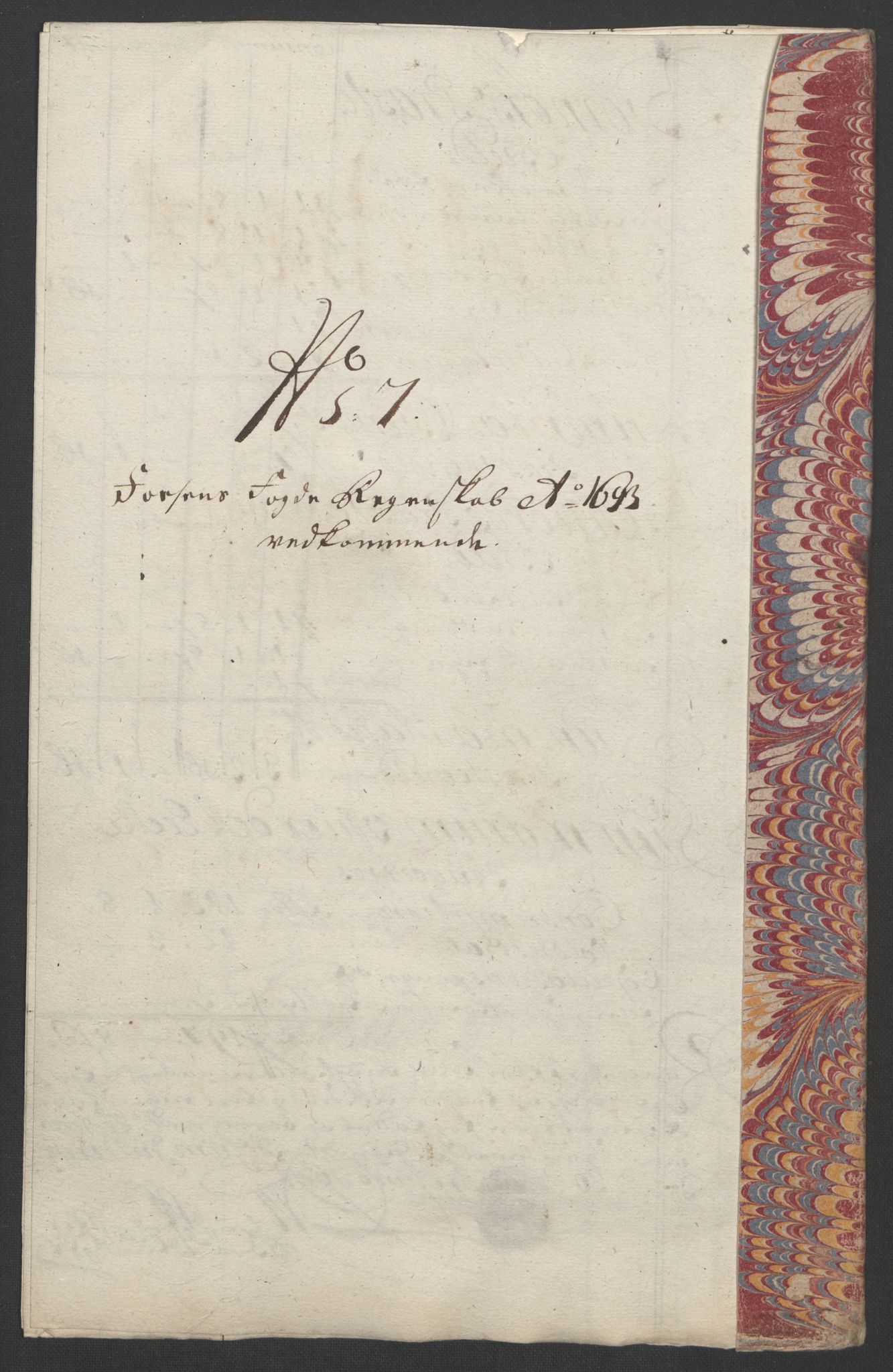 Rentekammeret inntil 1814, Reviderte regnskaper, Fogderegnskap, AV/RA-EA-4092/R57/L3849: Fogderegnskap Fosen, 1692-1693, p. 495