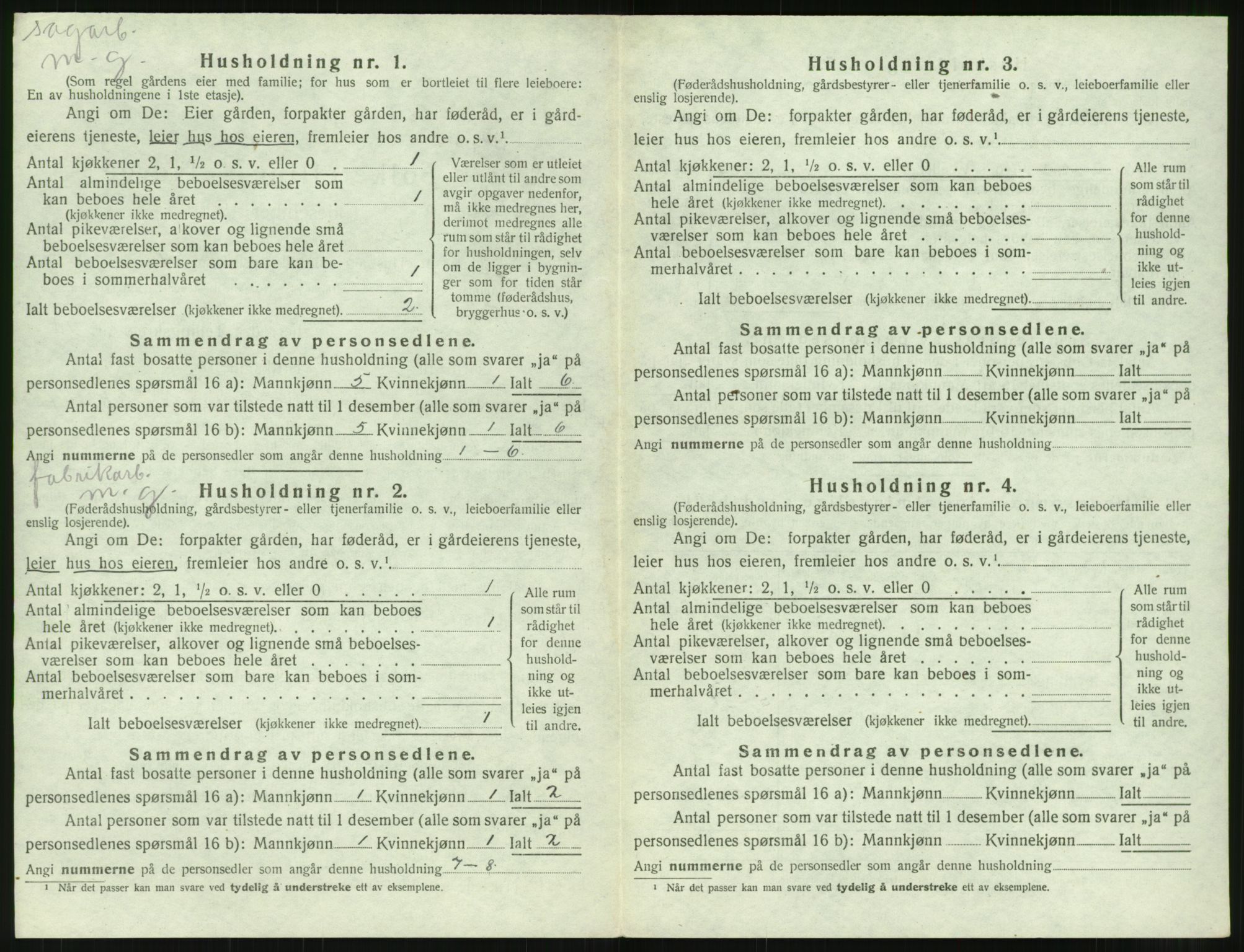 SAT, 1920 census for Bolsøy, 1920, p. 1558