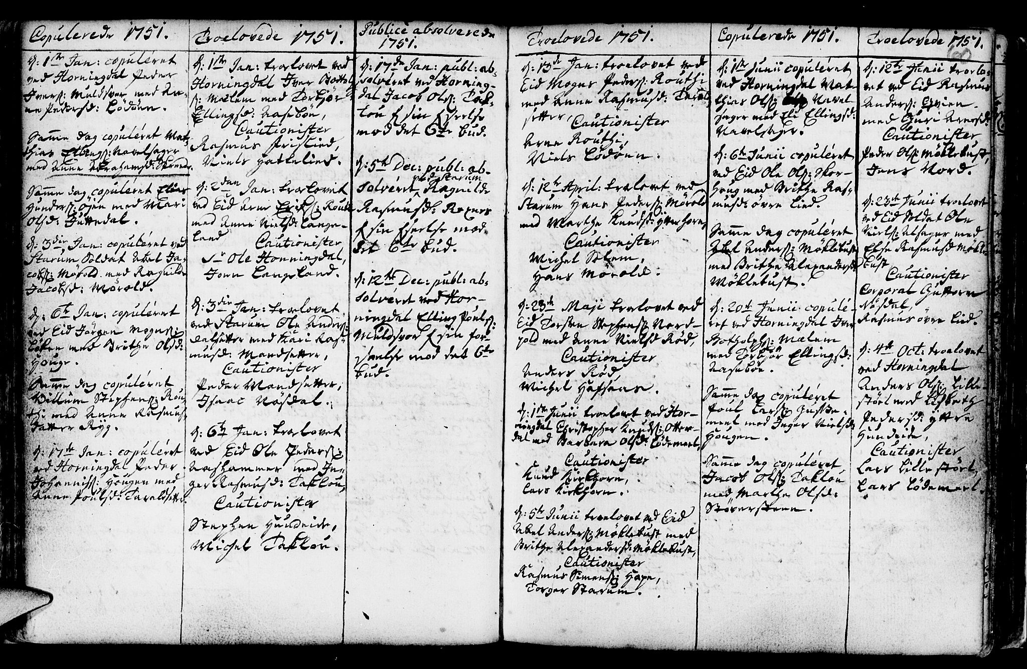 Eid sokneprestembete, AV/SAB-A-82301/H/Haa/Haaa/L0002: Parish register (official) no. A 2, 1741-1769, p. 60